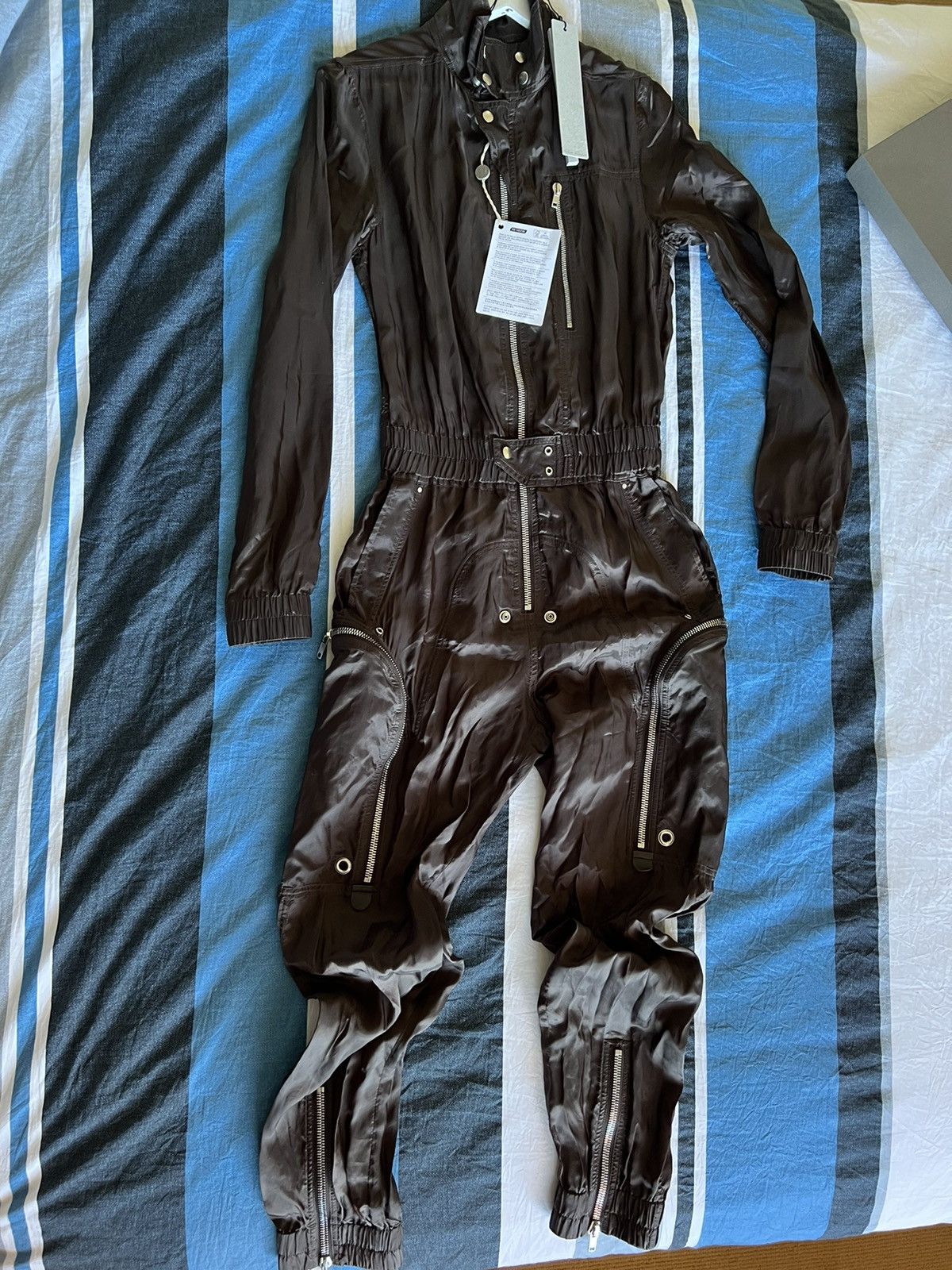 Rick Owens FINAL PRICE🚨 BNWT Bauhaus zip jumpsuit body bag Size US 31 - 2 Thumbnail