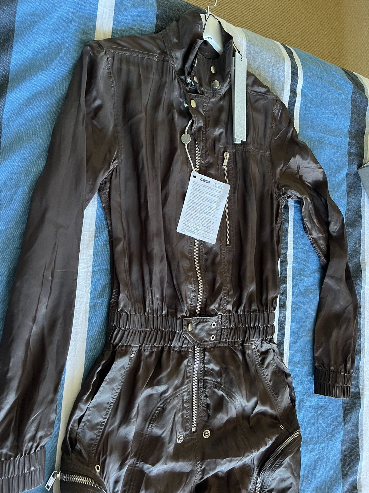 Rick Owens FINAL PRICE🚨 BNWT Bauhaus zip jumpsuit body bag Size US 31 - 4 Thumbnail