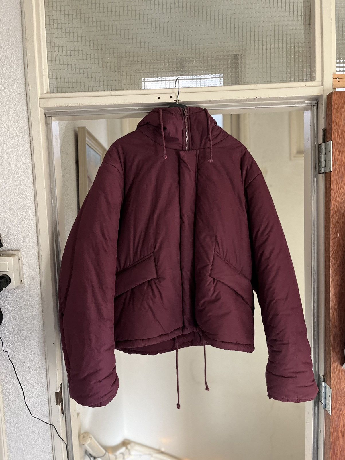 Yeezy Season Yeezy Season 5 Cropped Puffer Jacket Oxblood | Grailed