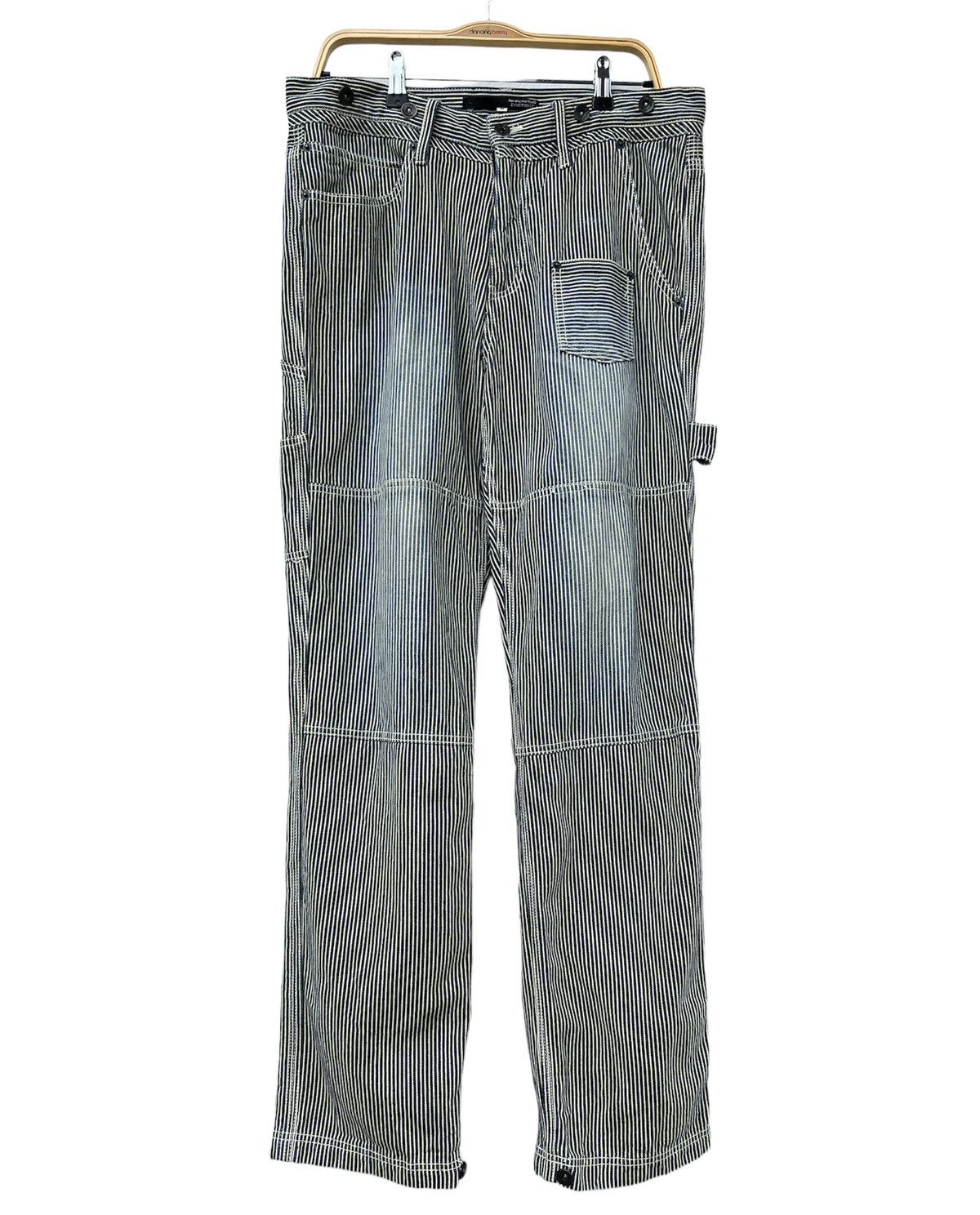 Japanese Brand × OVER THE STRiPES Exhibitionist Stripe Denim Size US 34 / EU 50 - 1 Thumbnail
