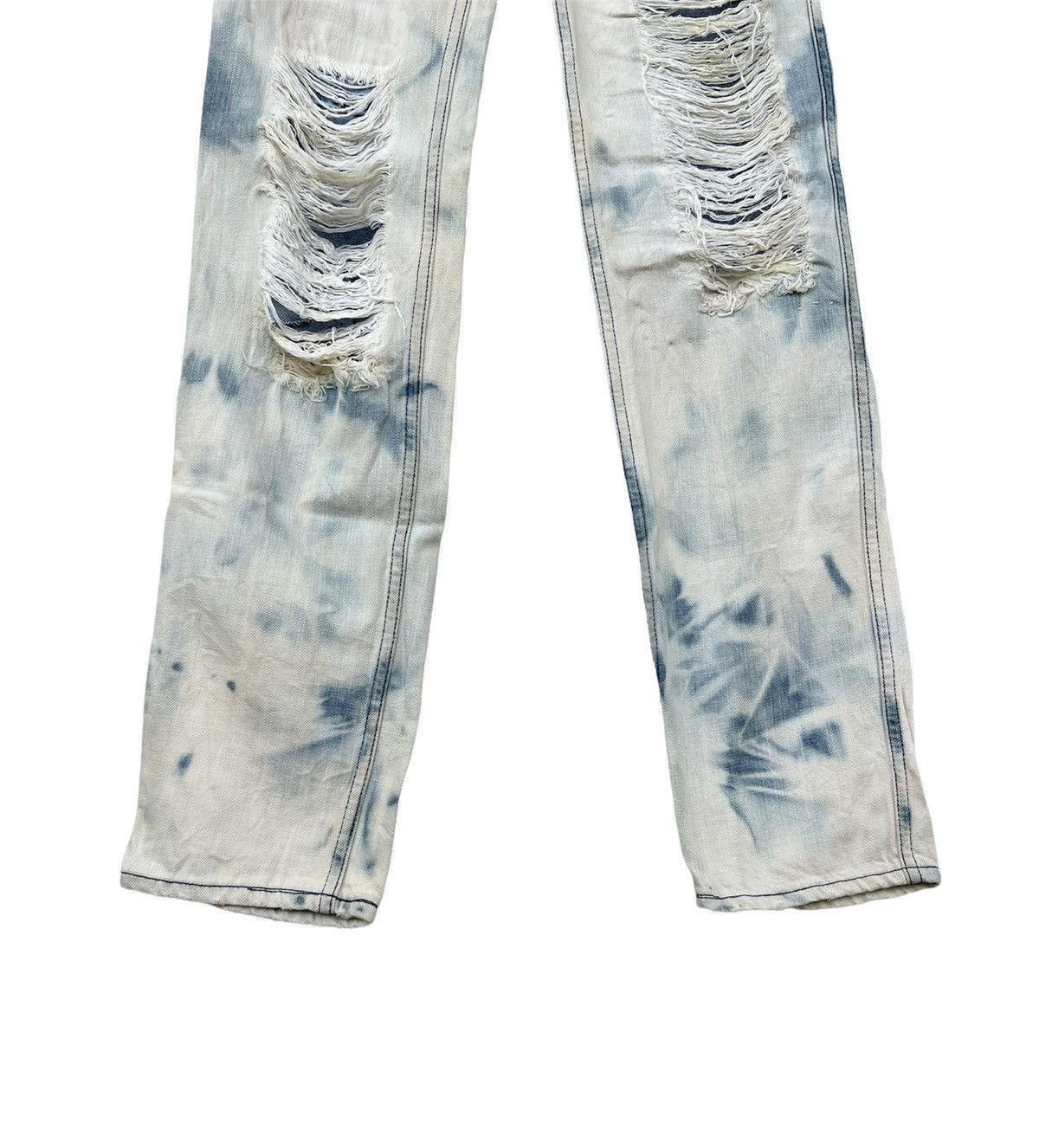 Japanese Brand Jeans World Wide Love Distressed Denim Size US 29 - 2 Thumbnail