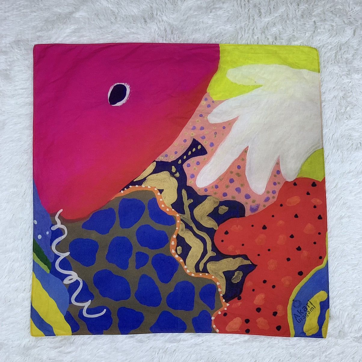 Designer × Japanese Brand AKARI URAGAMI handkerchief bandana handky art design Size ONE SIZE - 1 Thumbnail