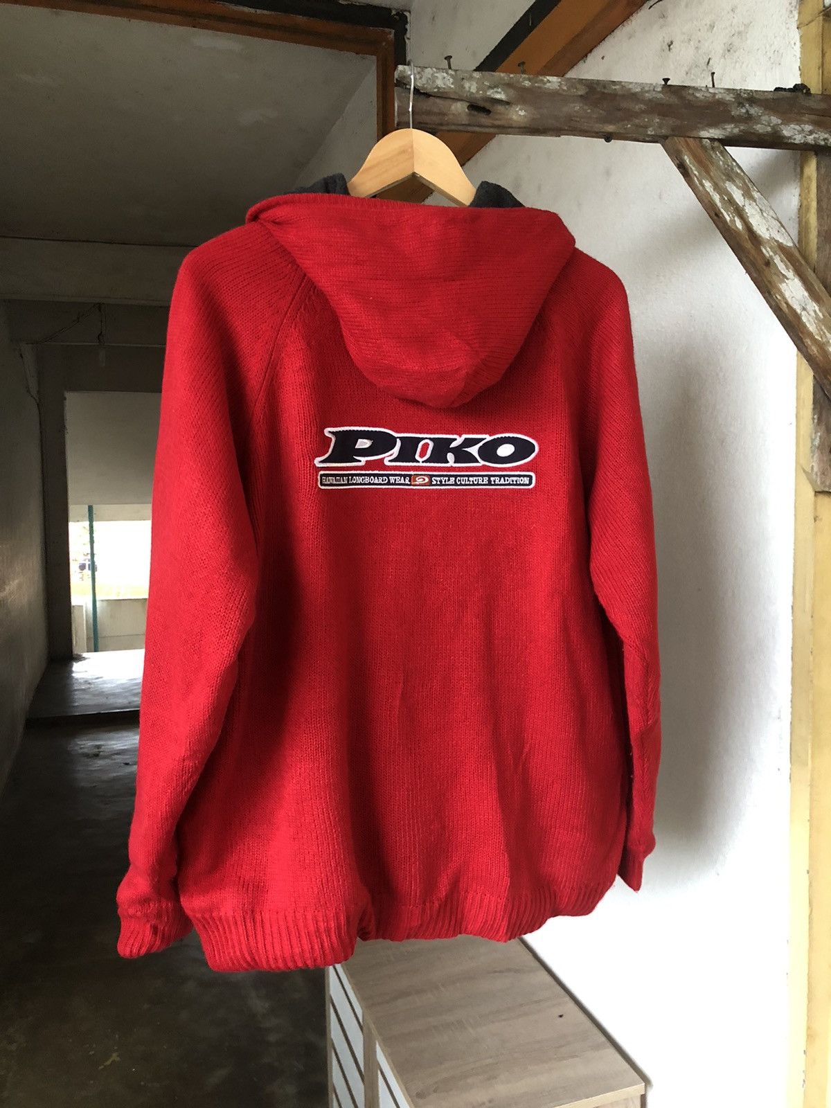 Vintage Vintage Piko Hawaiian Longboard Reversible Knit Jackets Size US M / EU 48-50 / 2 - 14 Thumbnail
