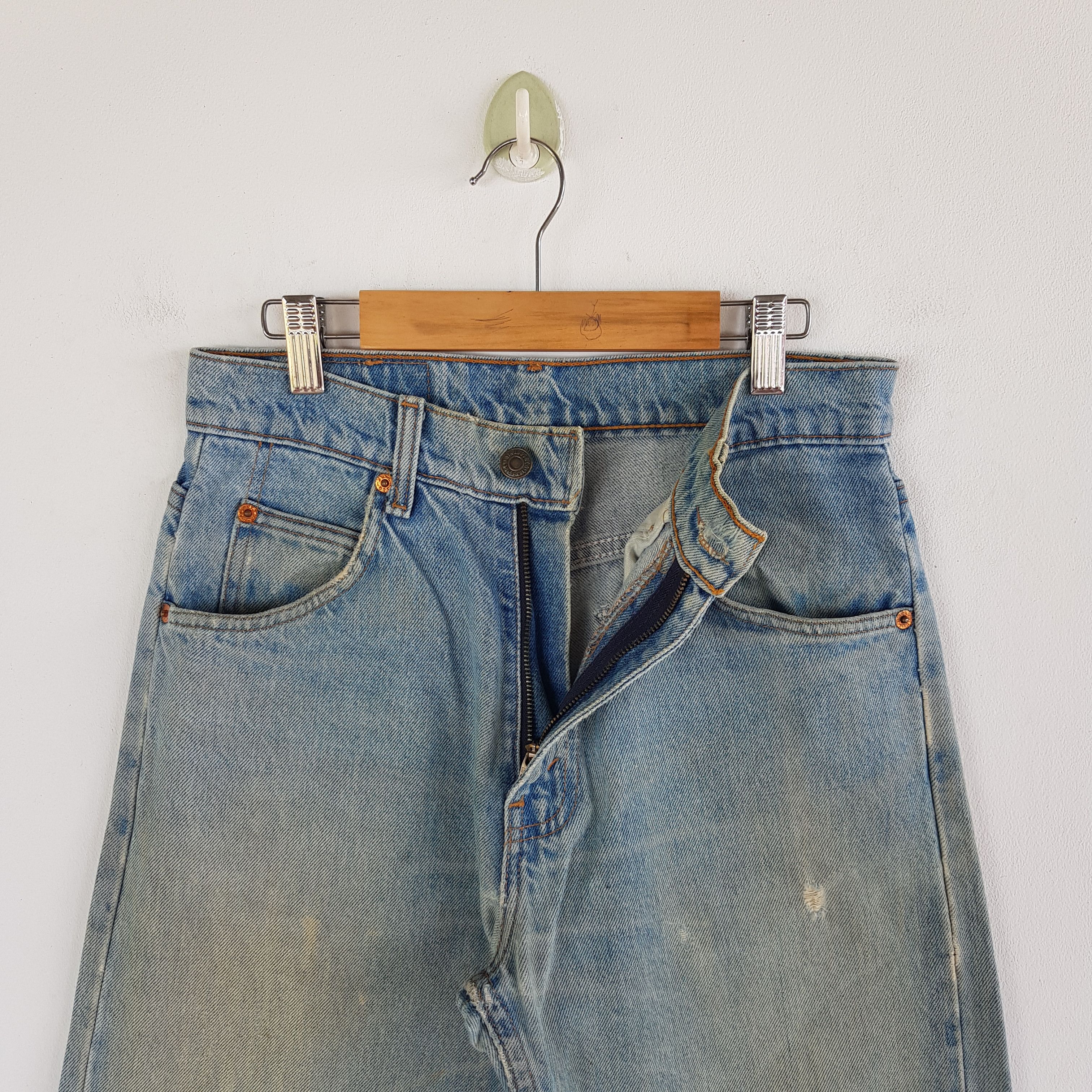 Levi's Vintage Levis Distressed Jeans Orange Tab Levi's Mud Denim Size 26" / US 2 / IT 38 - 10 Thumbnail