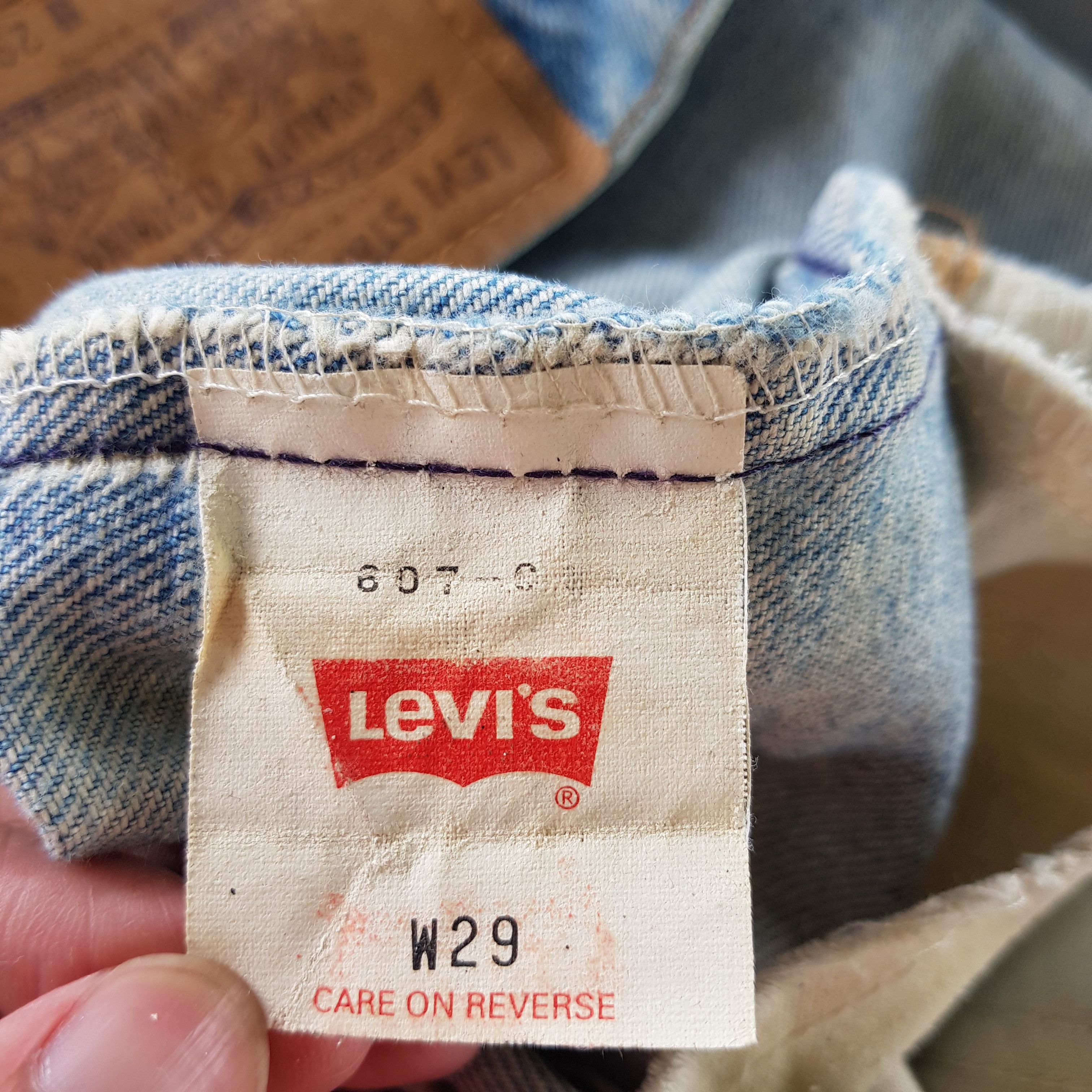 Levi's Vintage Levis Distressed Jeans Orange Tab Levi's Mud Denim Size 26" / US 2 / IT 38 - 13 Thumbnail