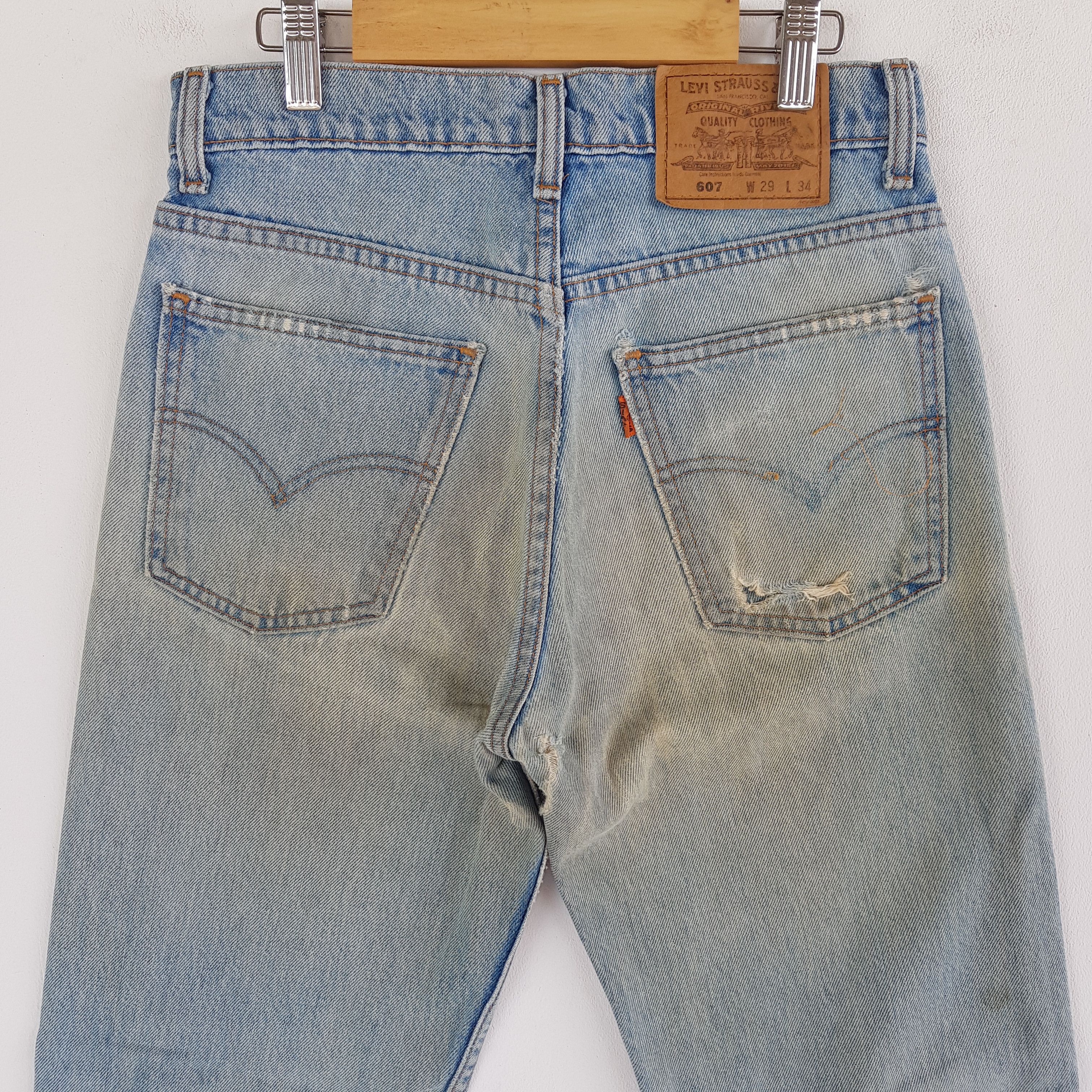 Levi's Vintage Levis Distressed Jeans Orange Tab Levi's Mud Denim Size 26" / US 2 / IT 38 - 4 Thumbnail
