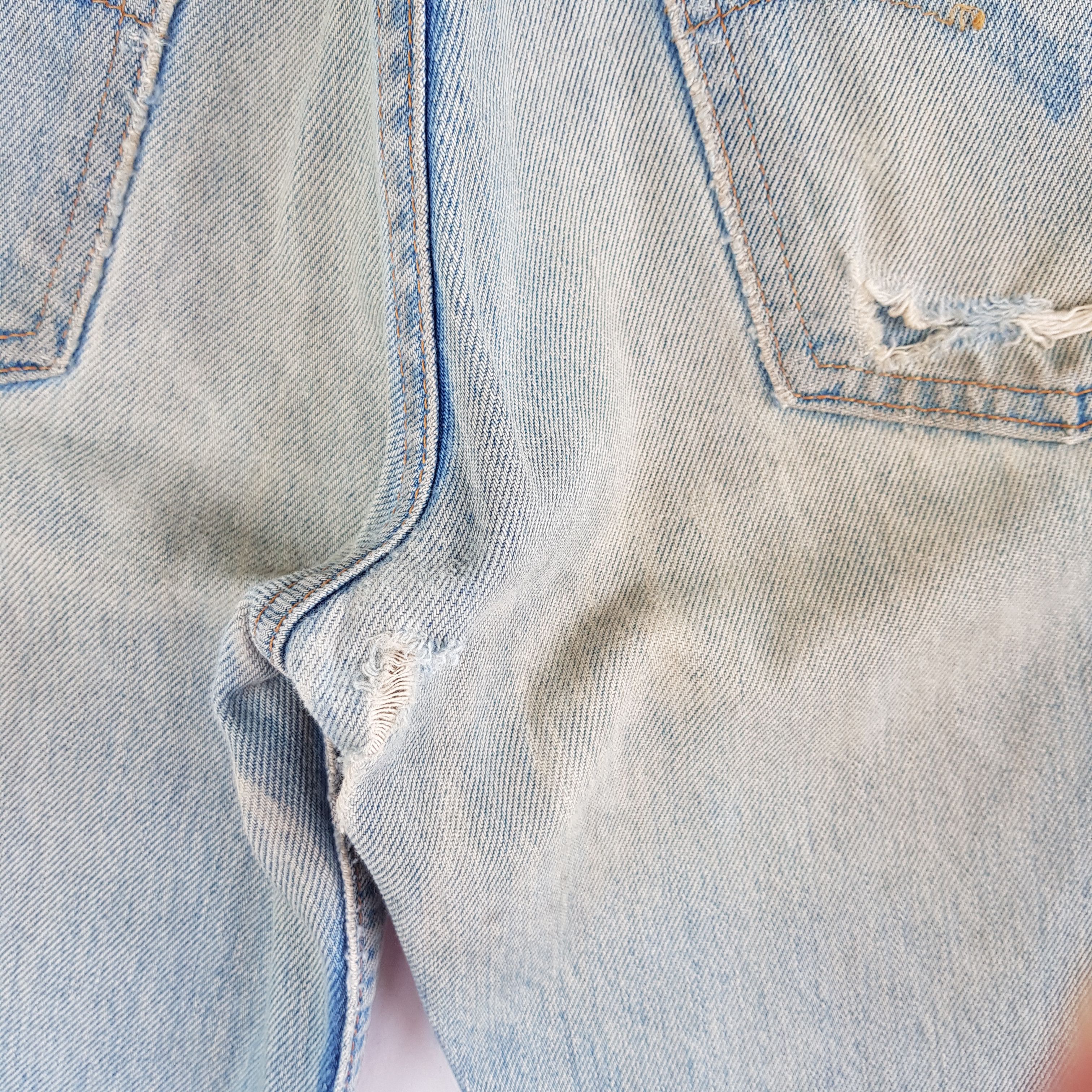 Levi's Vintage Levis Distressed Jeans Orange Tab Levi's Mud Denim Size 26" / US 2 / IT 38 - 9 Thumbnail