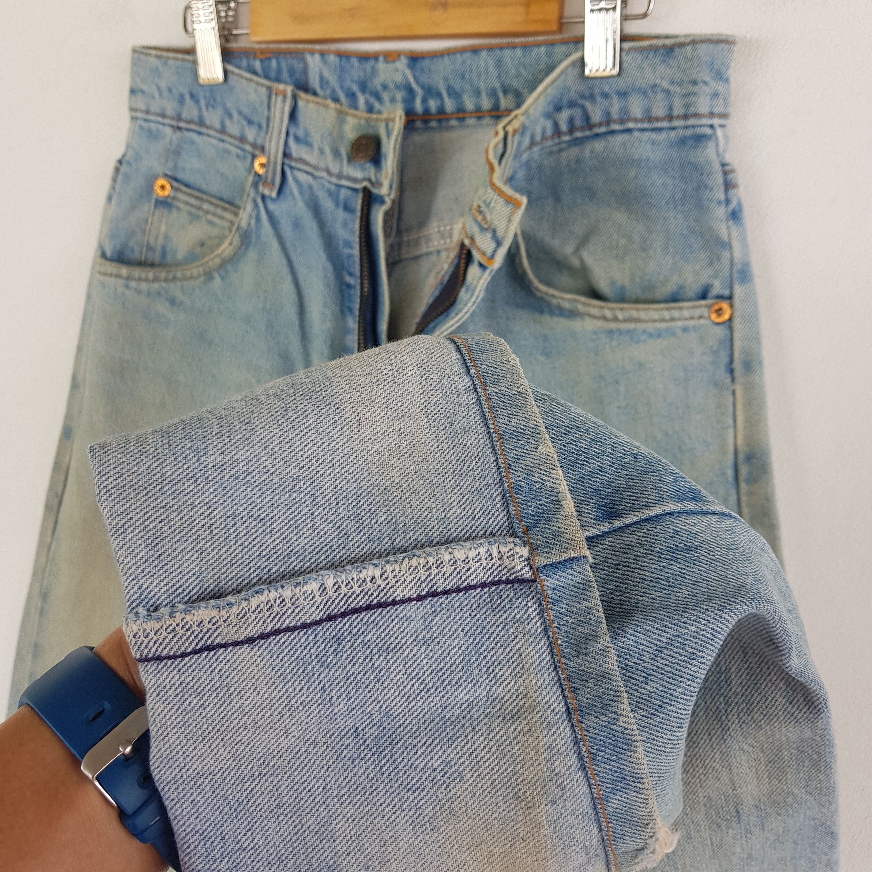 Levi's Vintage Levis Distressed Jeans Orange Tab Levi's Mud Denim Size 26" / US 2 / IT 38 - 12 Thumbnail