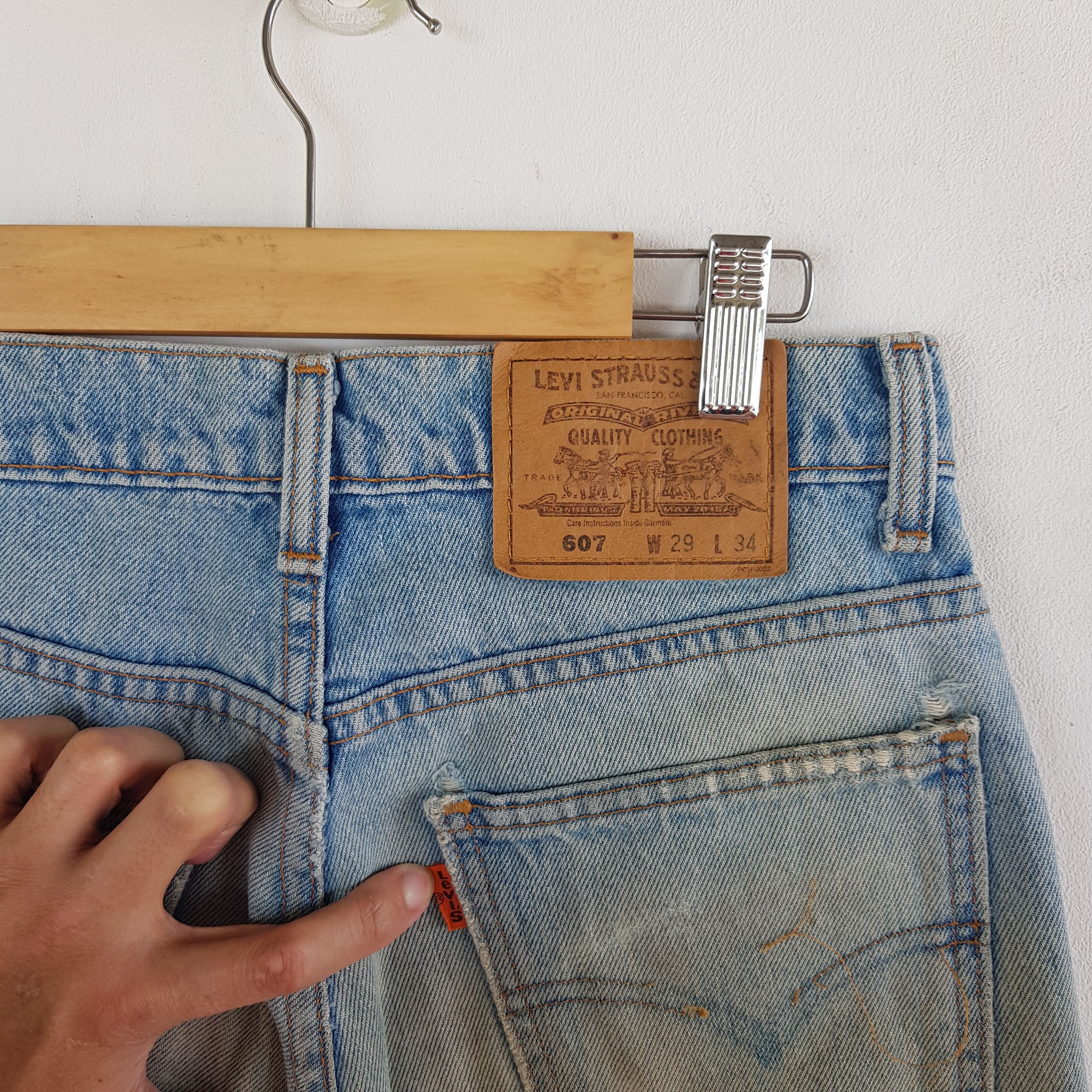 Levi's Vintage Levis Distressed Jeans Orange Tab Levi's Mud Denim Size 26" / US 2 / IT 38 - 7 Thumbnail