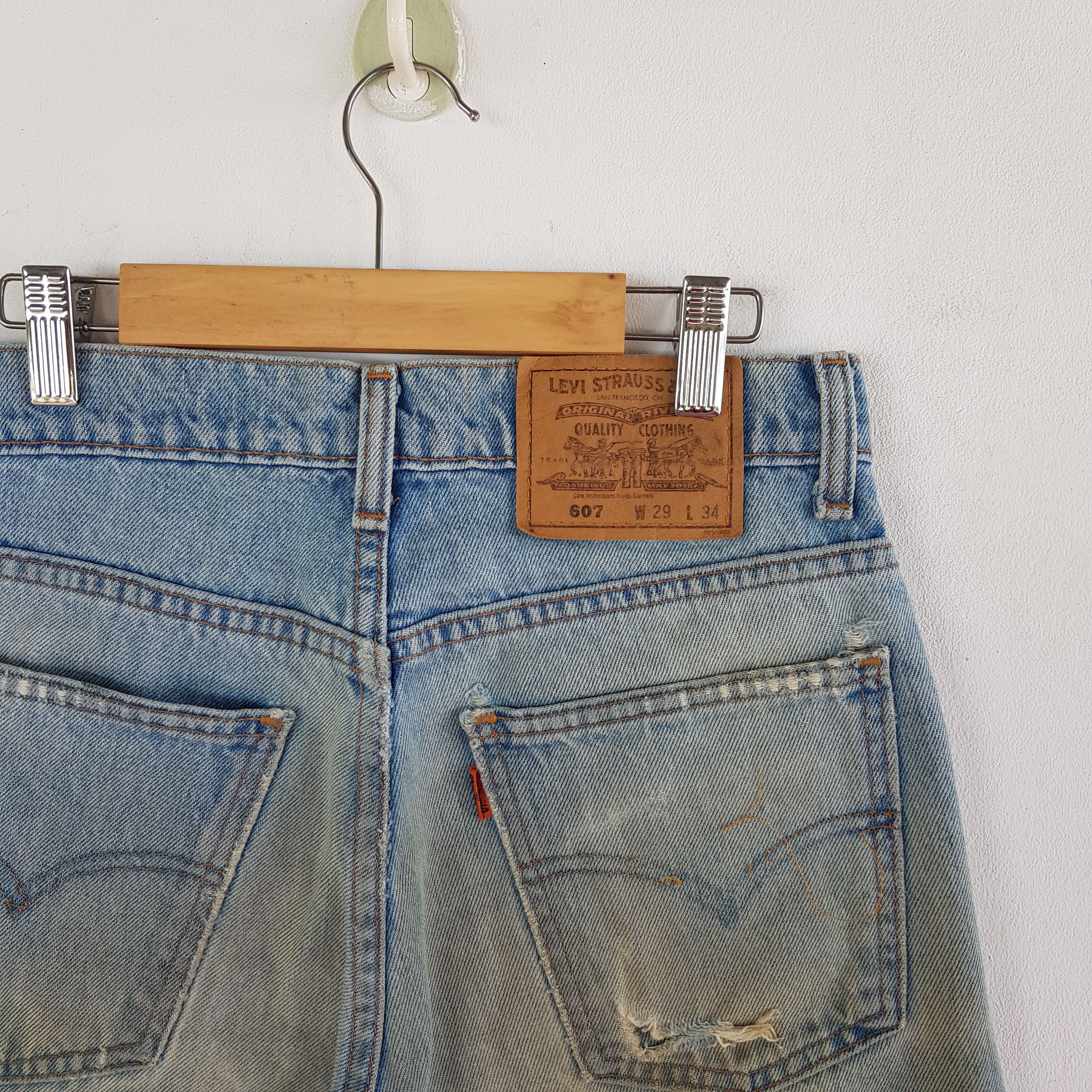 Levi's Vintage Levis Distressed Jeans Orange Tab Levi's Mud Denim Size 26" / US 2 / IT 38 - 8 Thumbnail