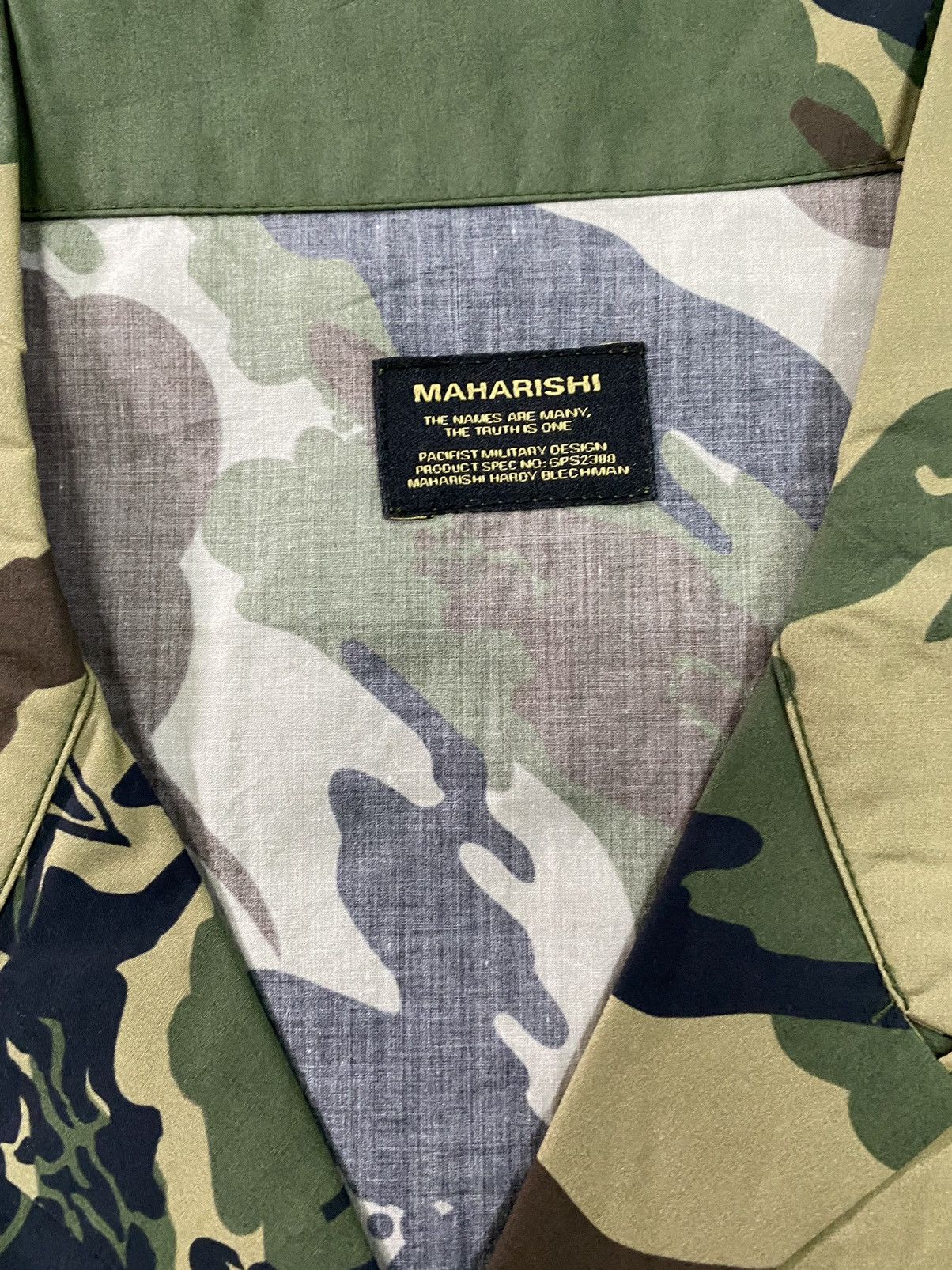 Japanese Brand × Maharishi Maharishi Woodland Camo Camp Collar Shirt Size US M / EU 48-50 / 2 - 12 Thumbnail