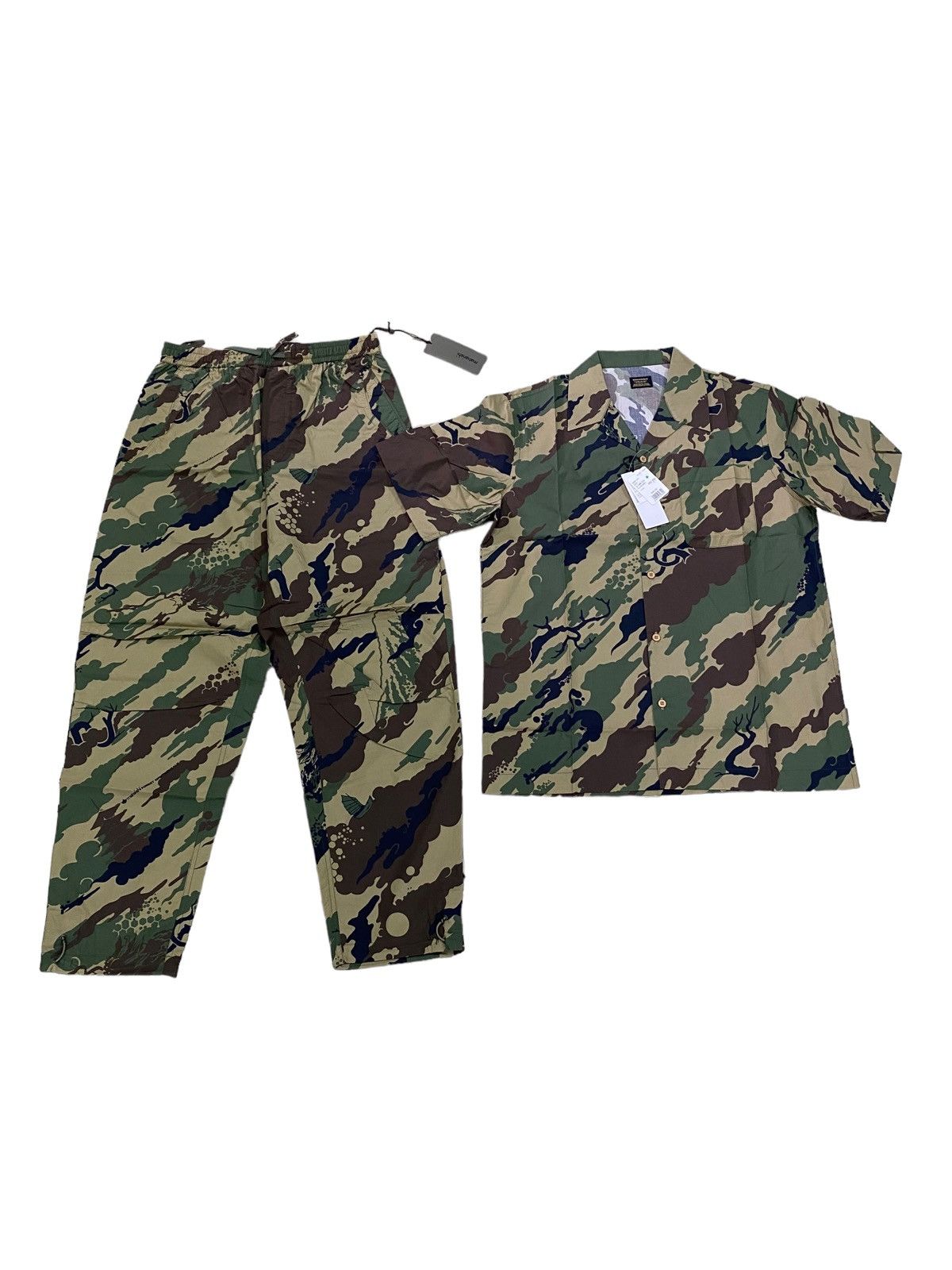 Japanese Brand × Maharishi Maharishi Woodland Camo Camp Collar Shirt Size US M / EU 48-50 / 2 - 1 Thumbnail