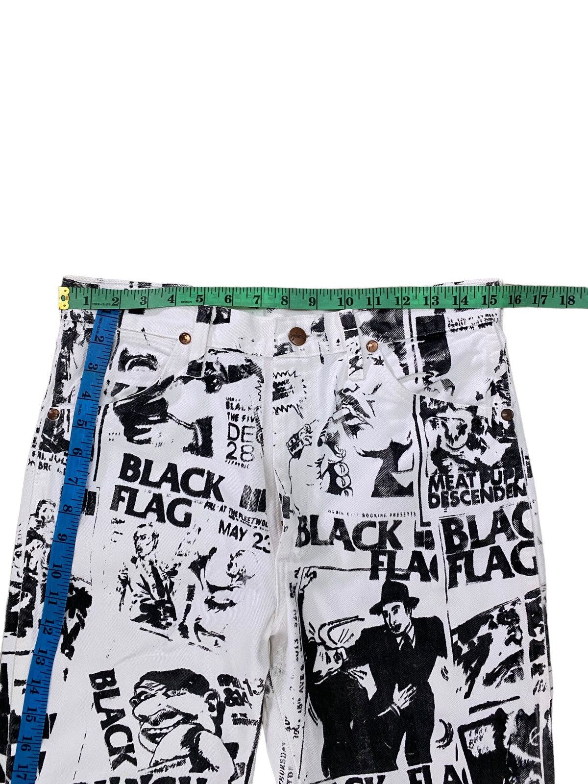Band Tees Vintage Wrangler X Black Flag Jeans Size US 30 / EU 46 - 24 Thumbnail