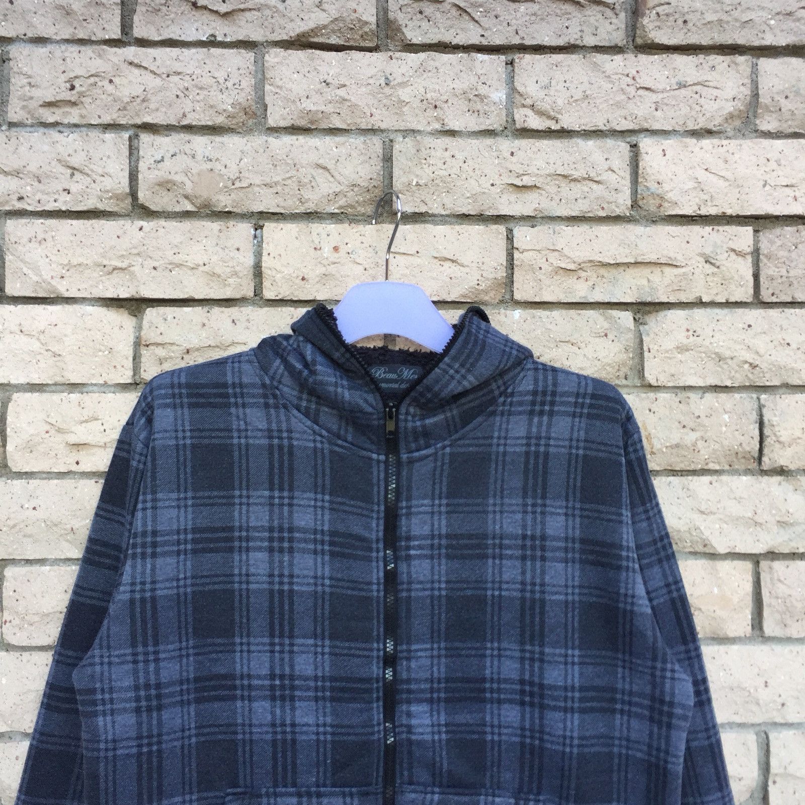 Japanese Brand BEAU MERE fleece hoodie.. Full Zipper.. immortal design Size US M / EU 48-50 / 2 - 2 Thumbnail