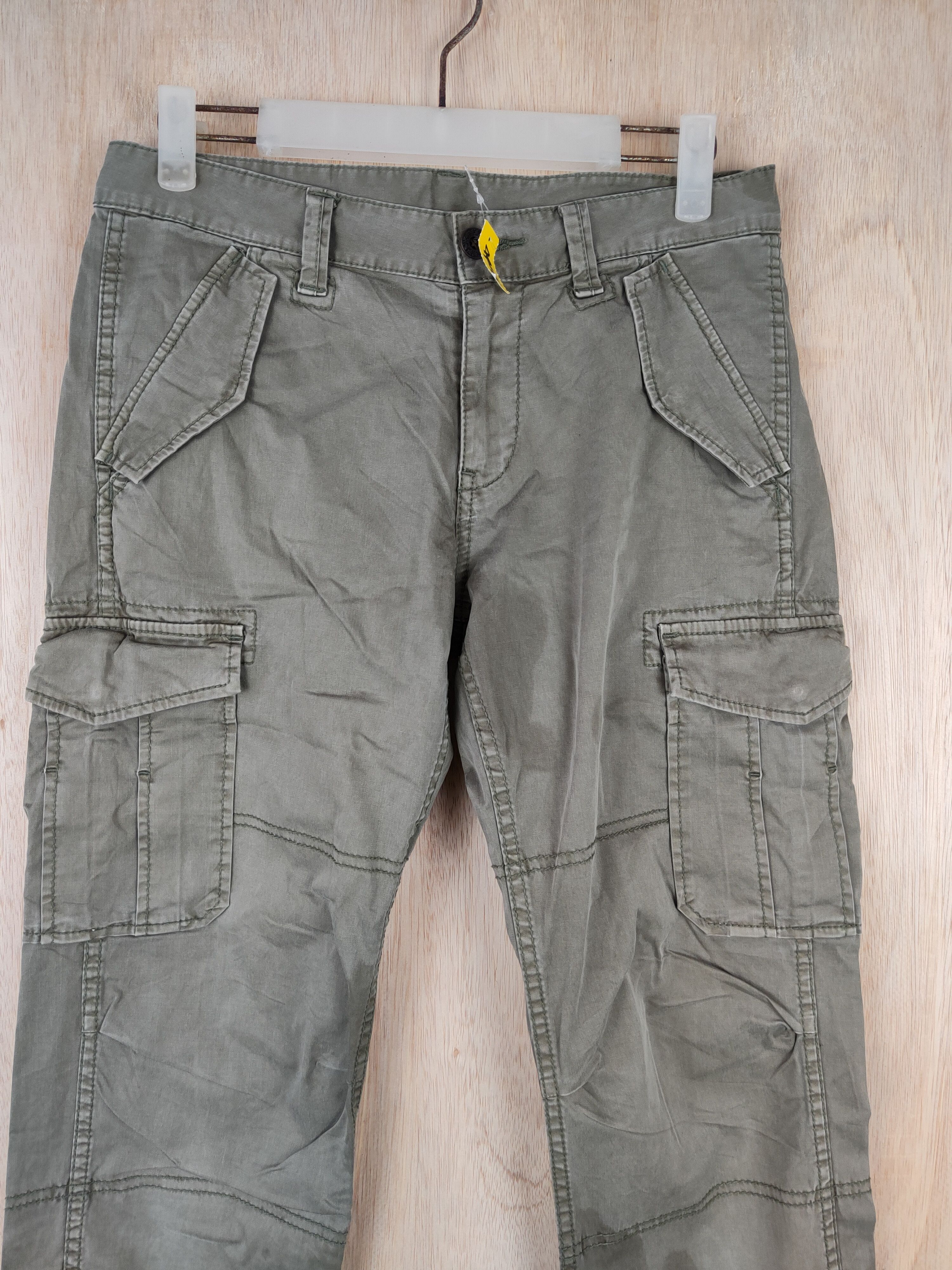 Japanese Brand × Uniqlo Uniqlo Army utility multipocket tactical Green Pant #4445 Size 25" / US 0 / IT 36 - 2 Thumbnail