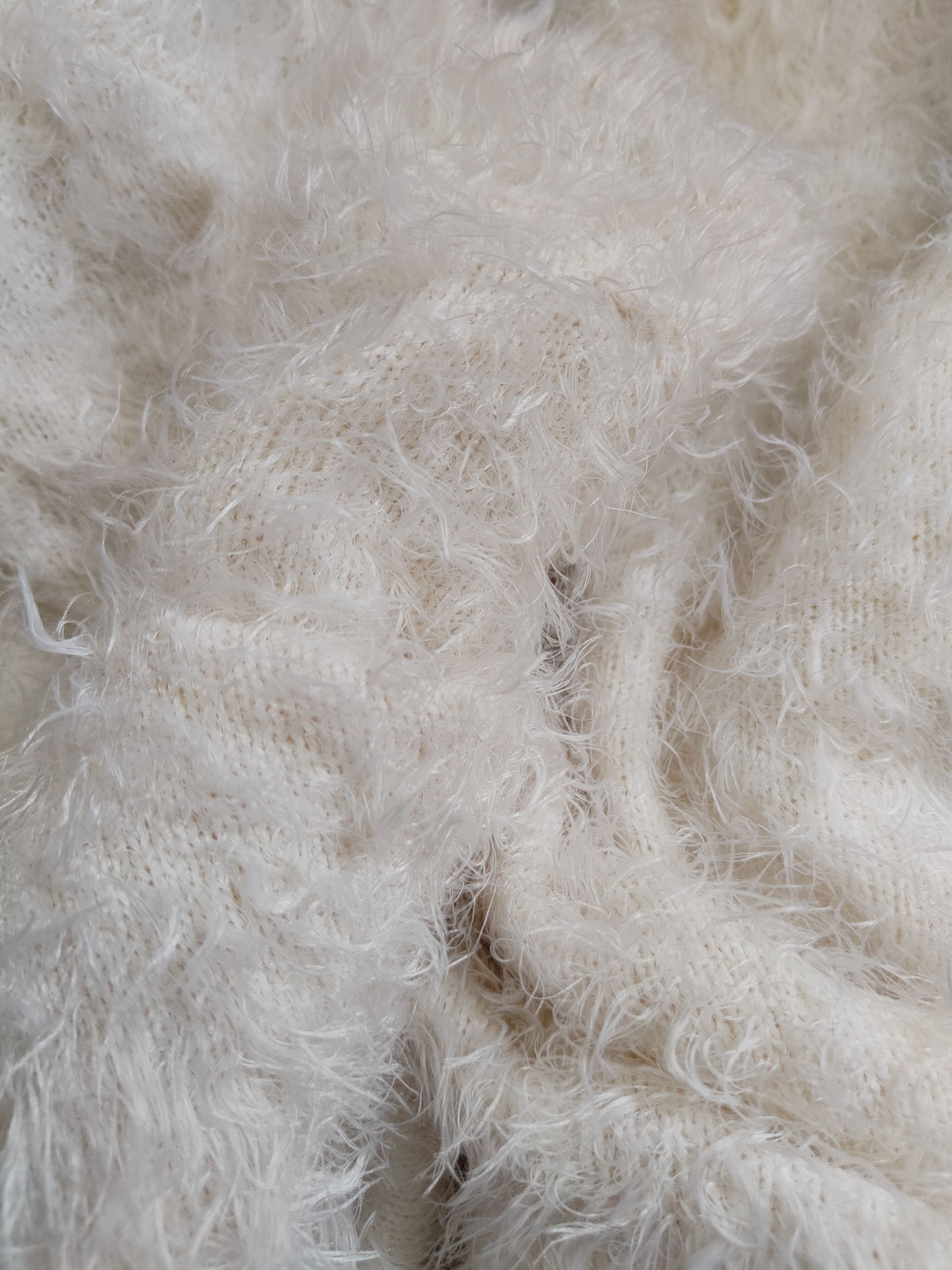 Homespun Knitwear × Japanese Brand Japanese Brand White Shag Shaggy Fur Mohair Knitwear #S369 Size M / US 6-8 / IT 42-44 - 8 Thumbnail
