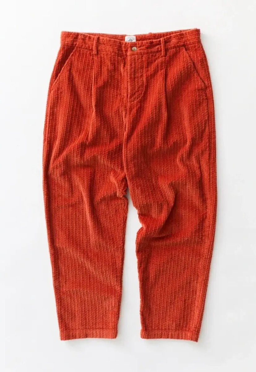 18 East Size XL Brick Cabled Corduroy Single Pleats Size US 34 / EU 50 - 1 Thumbnail