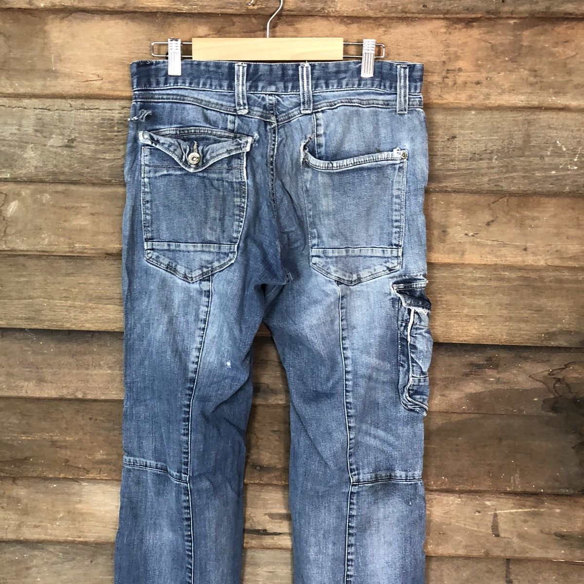Japanese Brand DL World International double knee vintage Denim Pants#4521 Size US 31 - 12 Thumbnail