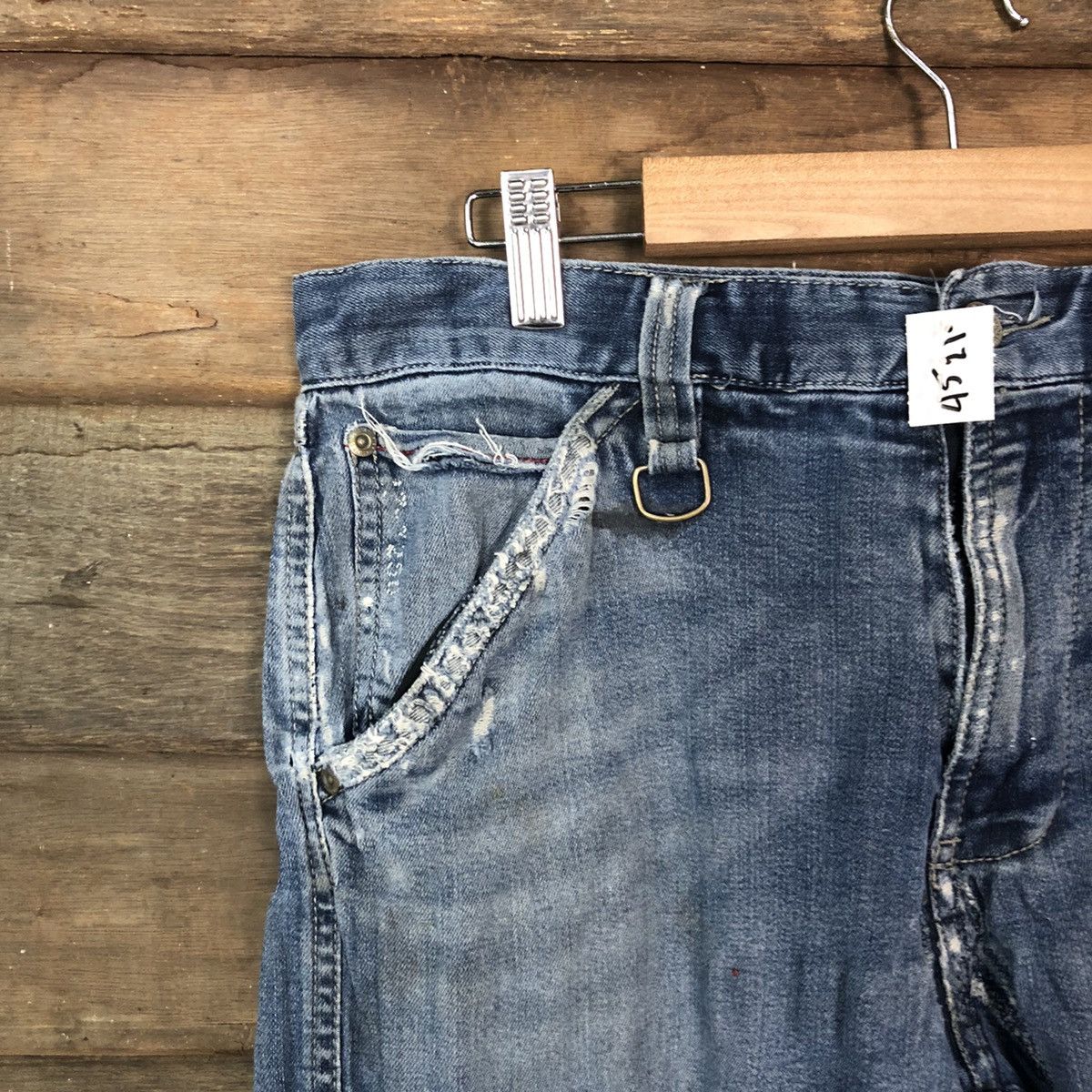Japanese Brand DL World International double knee vintage Denim Pants#4521 Size US 31 - 4 Thumbnail