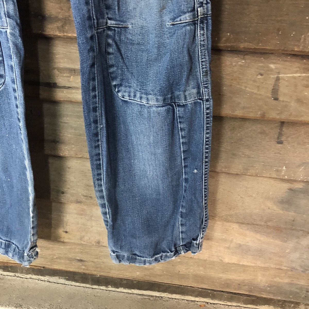 Japanese Brand DL World International double knee vintage Denim Pants#4521 Size US 31 - 9 Thumbnail