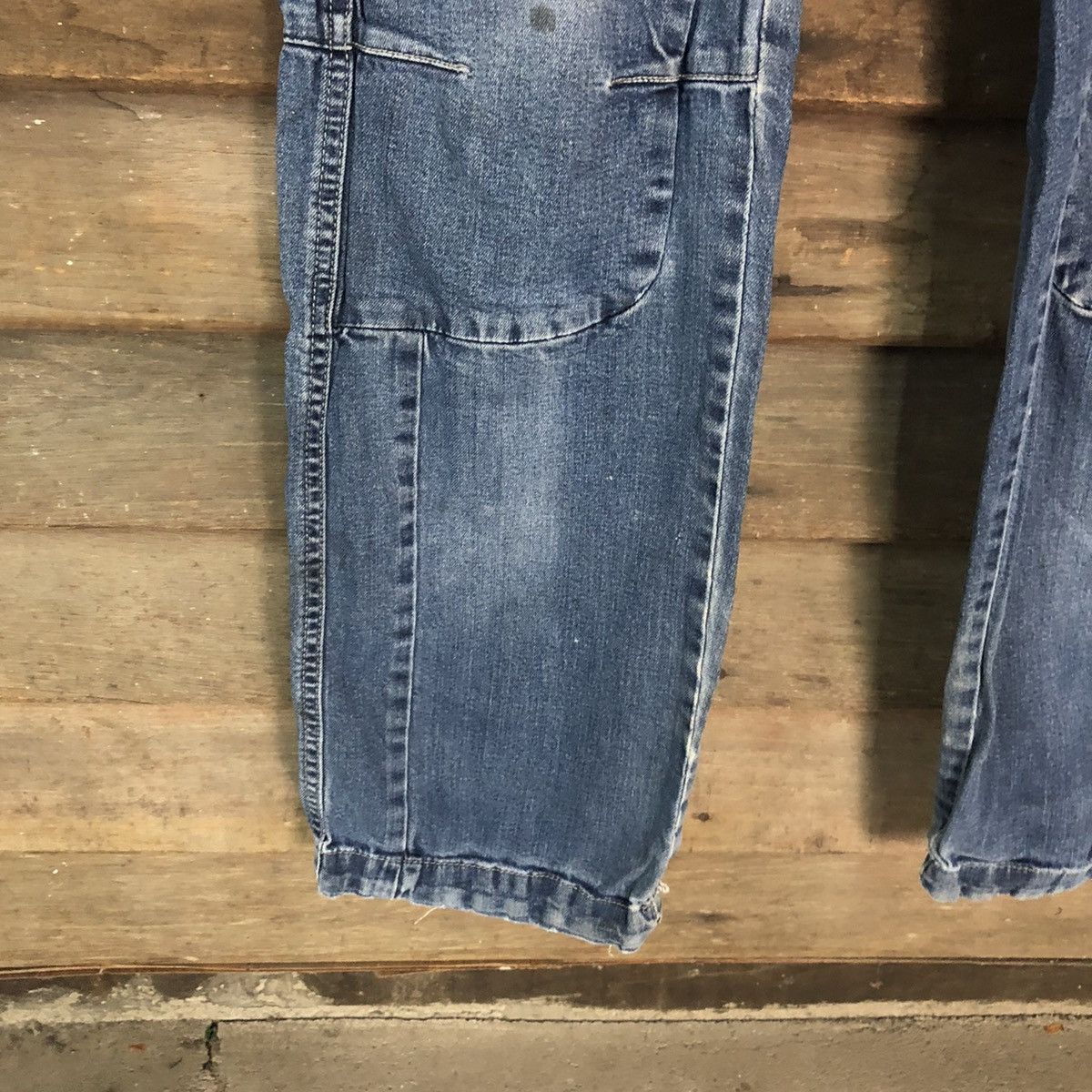 Japanese Brand DL World International double knee vintage Denim Pants#4521 Size US 31 - 8 Thumbnail