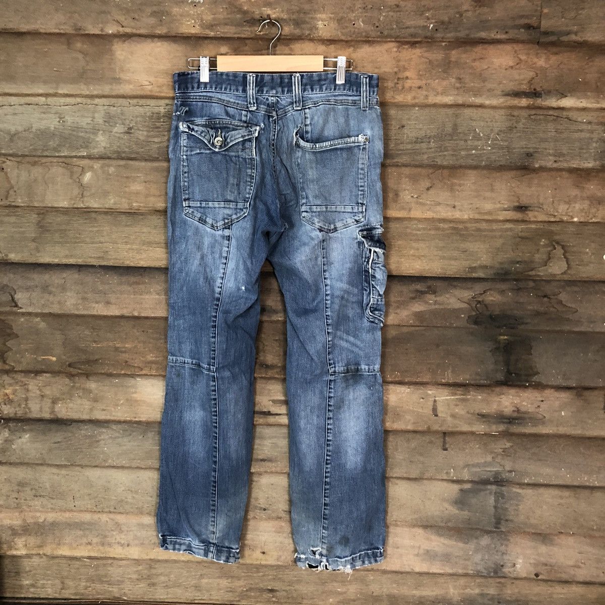 Japanese Brand DL World International double knee vintage Denim Pants#4521 Size US 31 - 11 Thumbnail