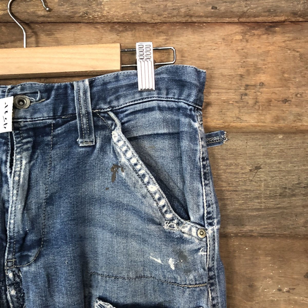 Japanese Brand DL World International double knee vintage Denim Pants#4521 Size US 31 - 5 Thumbnail