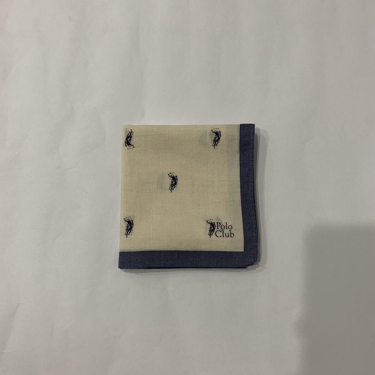 Vintage POLO CLUB handkerchief handky bandana small logo Size ONE SIZE - 3 Thumbnail