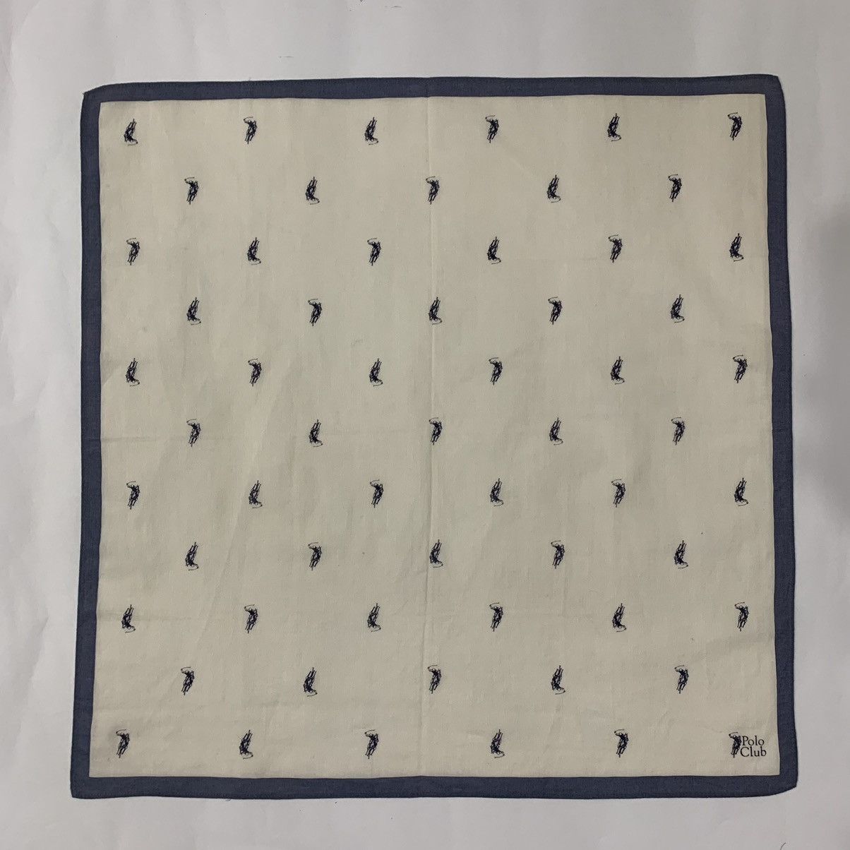 Vintage POLO CLUB handkerchief handky bandana small logo Size ONE SIZE - 5 Thumbnail