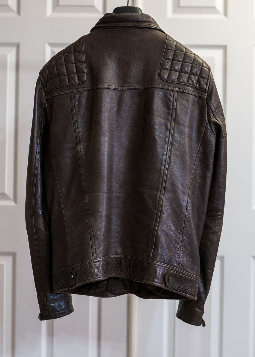 Allsaints OG ALLSAINTS CONROY LEATHER BIKER JACKET in RARE BROWN Size US M / EU 48-50 / 2 - 3 Thumbnail