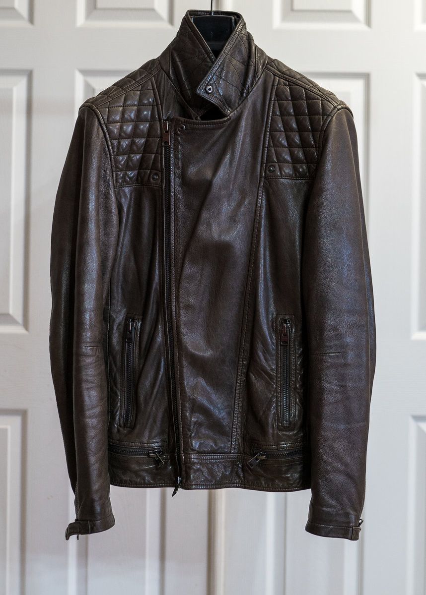 Allsaints OG ALLSAINTS CONROY LEATHER BIKER JACKET in RARE BROWN Size US M / EU 48-50 / 2 - 2 Thumbnail