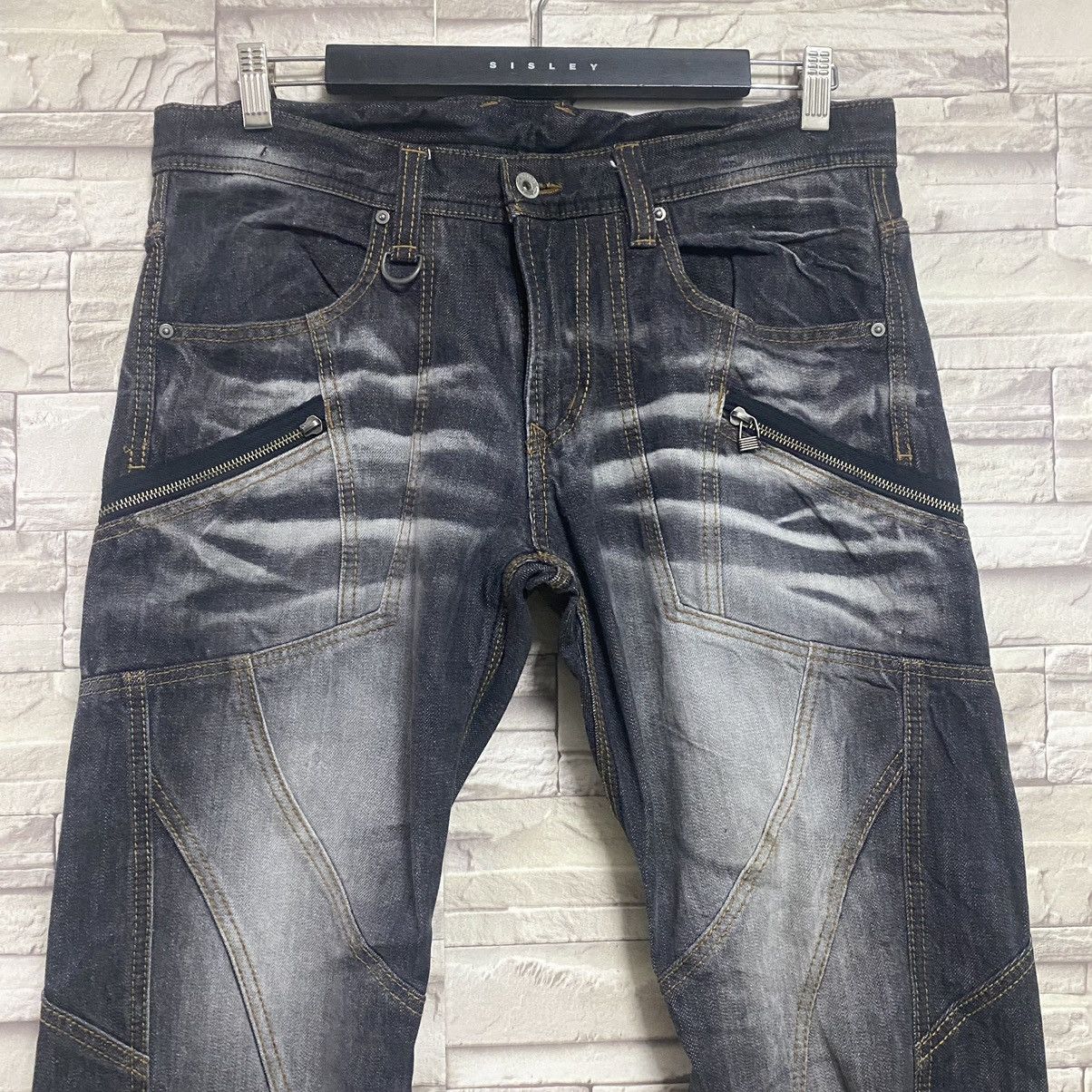 Japanese Brand HIDEAWAYS NICOLE Urban Denim Flare Hybrid Jeans Size US 34 / EU 50 - 5 Thumbnail