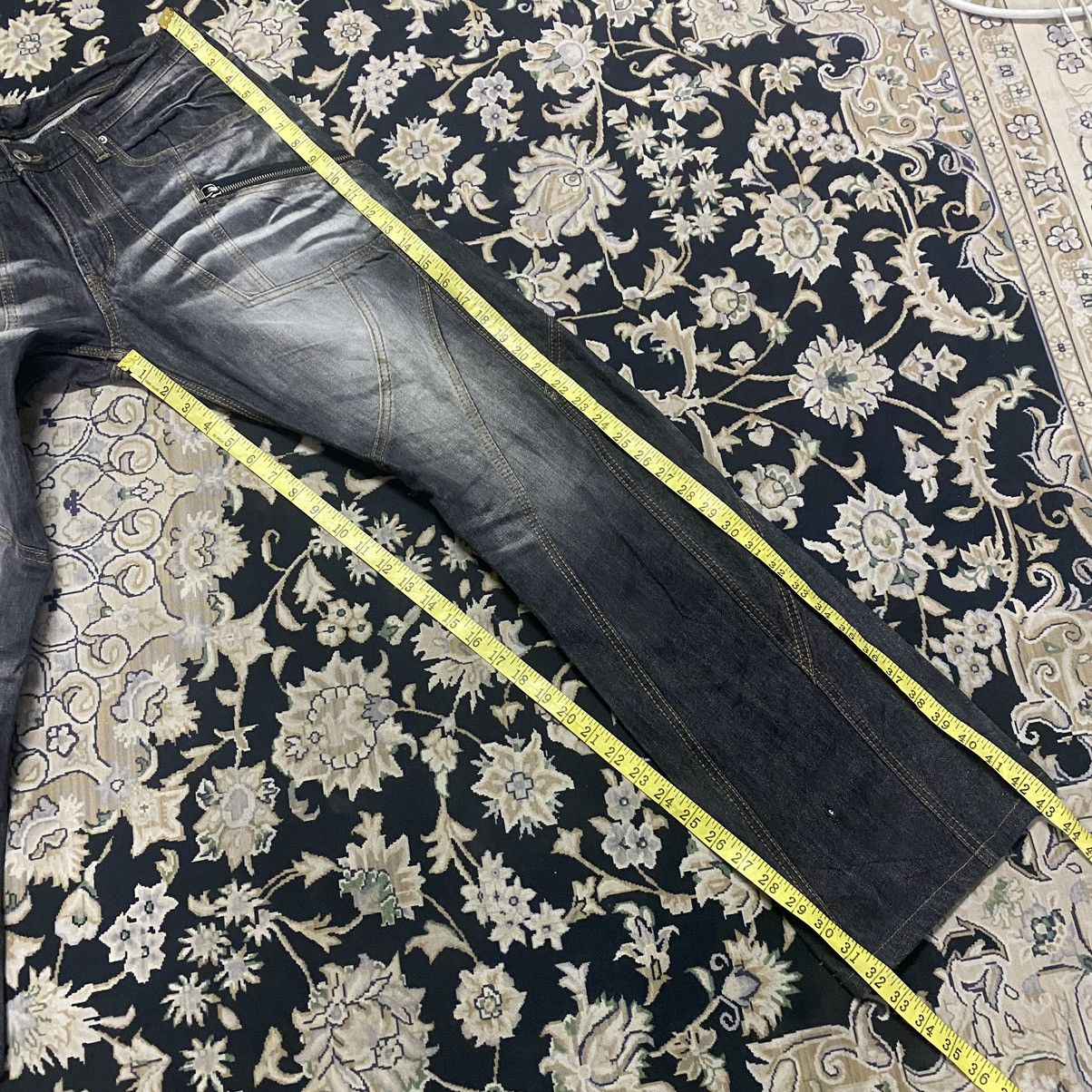 Japanese Brand HIDEAWAYS NICOLE Urban Denim Flare Hybrid Jeans Size US 34 / EU 50 - 19 Thumbnail