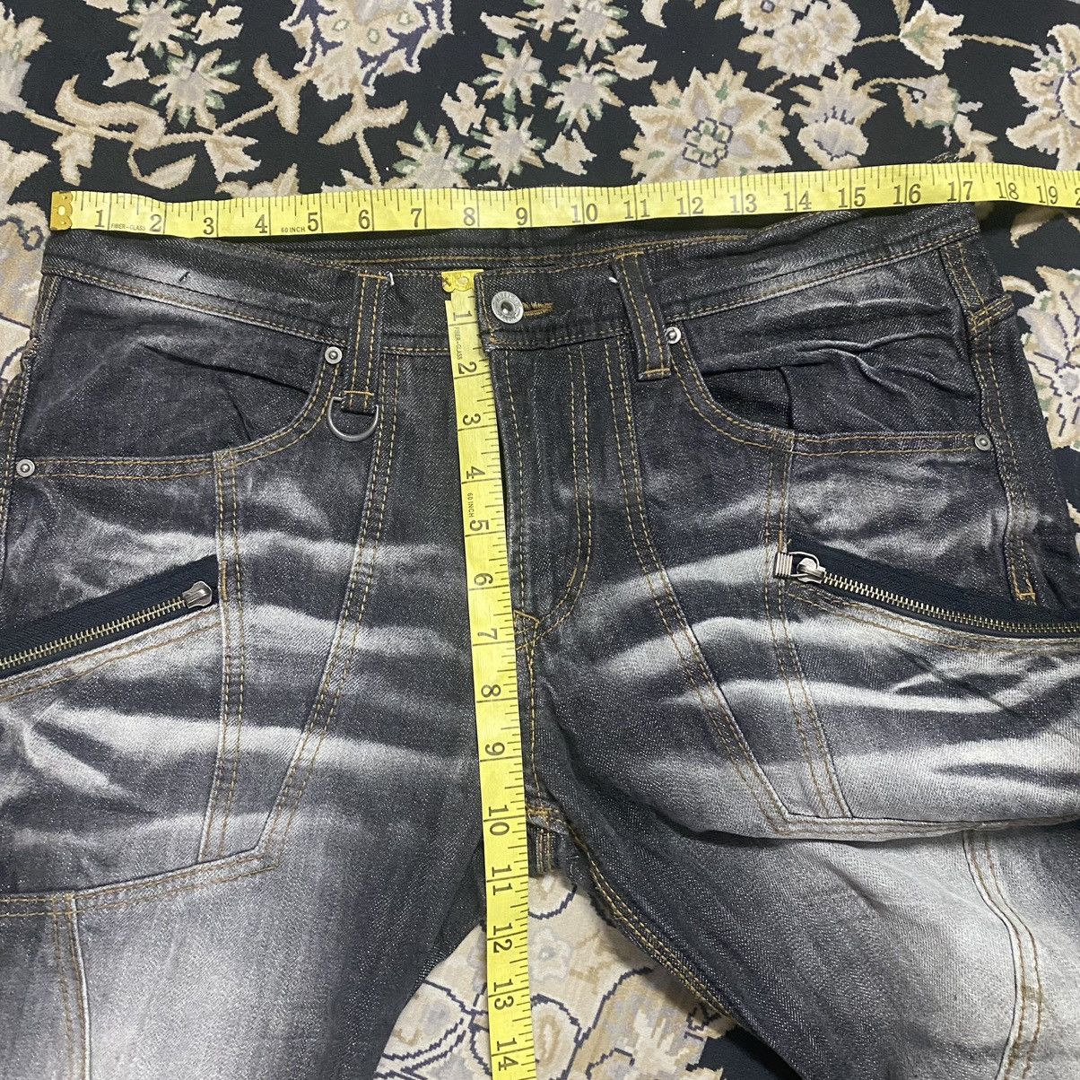 Japanese Brand HIDEAWAYS NICOLE Urban Denim Flare Hybrid Jeans Size US 34 / EU 50 - 18 Thumbnail