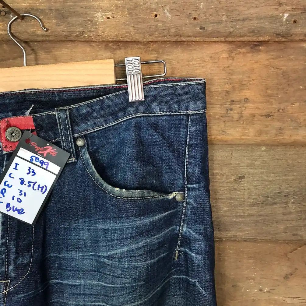 Marithe + Francois Girbaud DL Marithe Francios Girbaund ripped Distressed Denim #5099 Size US 33 - 14 Thumbnail