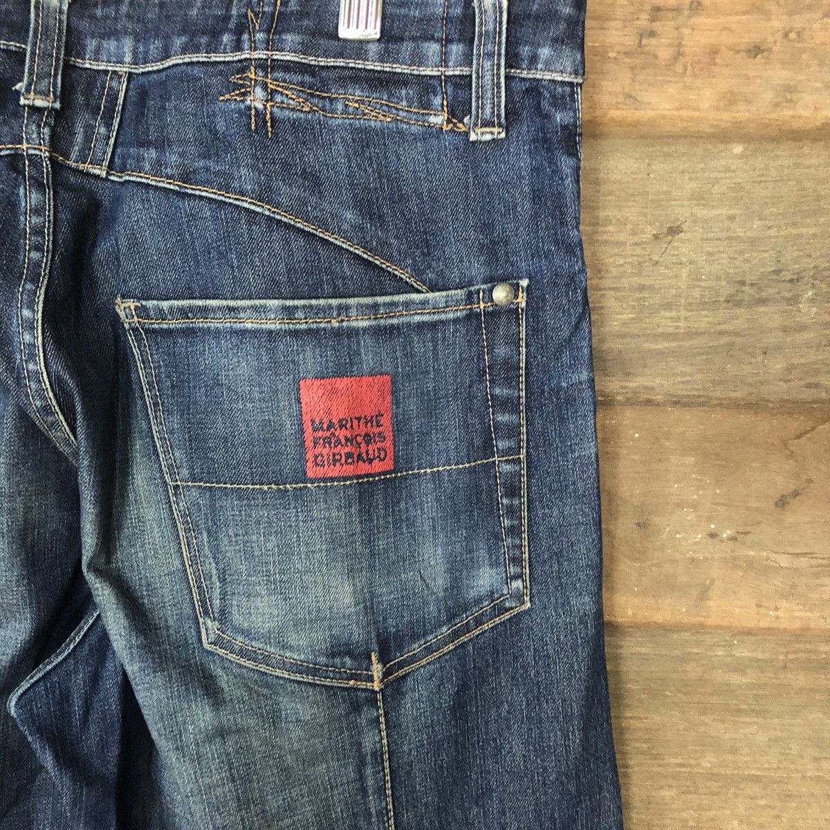Marithe + Francois Girbaud DL Marithe Francios Girbaund ripped Distressed Denim #5099 Size US 33 - 5 Thumbnail