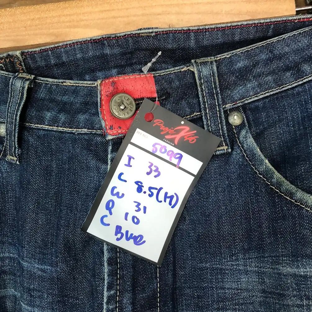 Marithe + Francois Girbaud DL Marithe Francios Girbaund ripped Distressed Denim #5099 Size US 33 - 10 Thumbnail