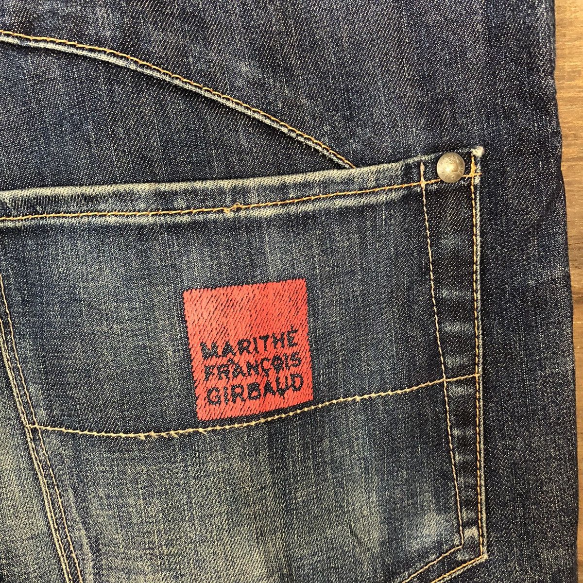 Marithe + Francois Girbaud DL Marithe Francios Girbaund ripped Distressed Denim #5099 Size US 33 - 6 Thumbnail