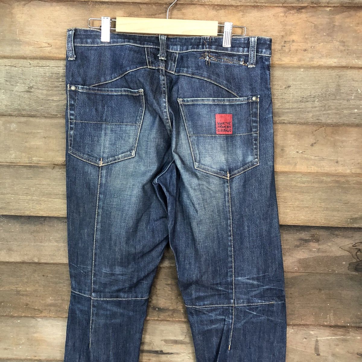 Marithe + Francois Girbaud DL Marithe Francios Girbaund ripped Distressed Denim #5099 Size US 33 - 2 Thumbnail