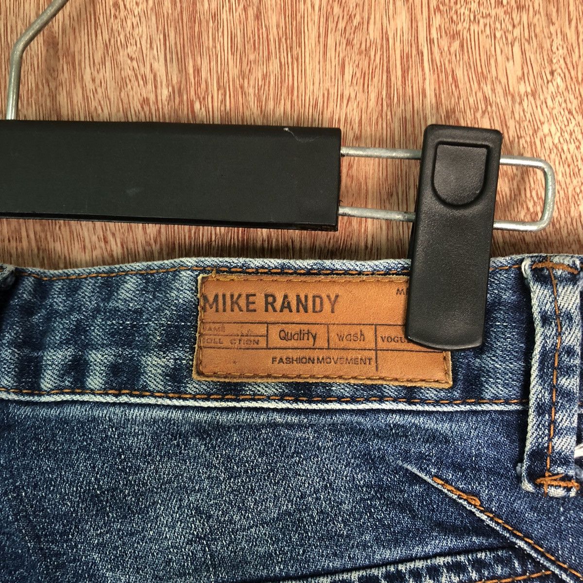 Japanese Brand Mike Randy Blue skinny Distressed Denim #6355 Size 29" - 13 Thumbnail