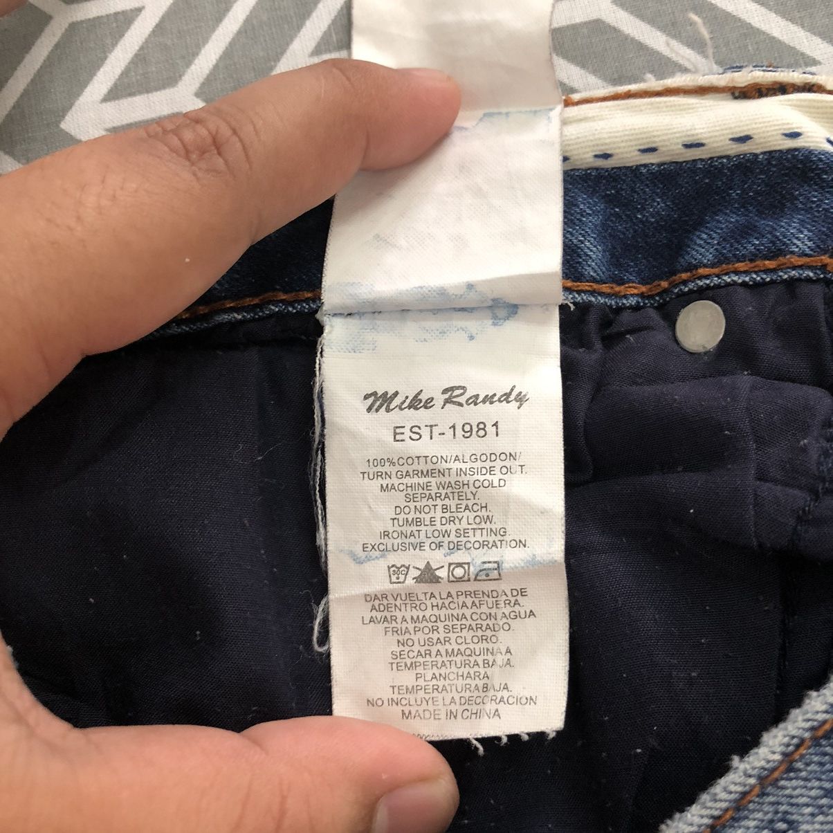 Japanese Brand Mike Randy Blue skinny Distressed Denim #6355 Size 29" - 16 Thumbnail