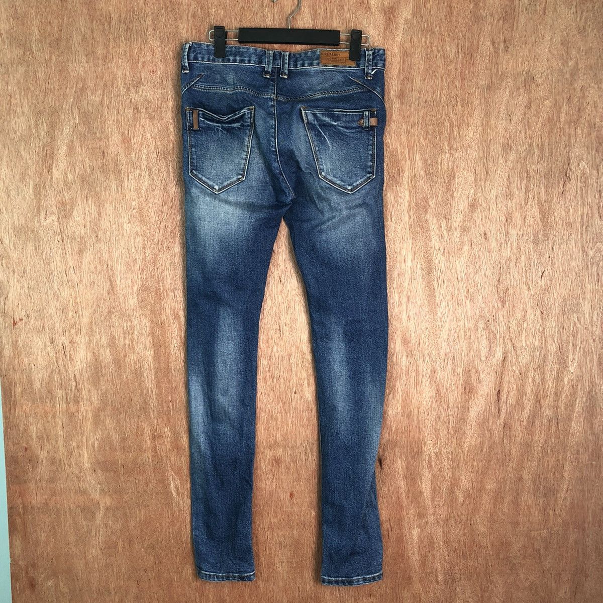 Japanese Brand Mike Randy Blue skinny Distressed Denim #6355 Size 29" - 8 Thumbnail