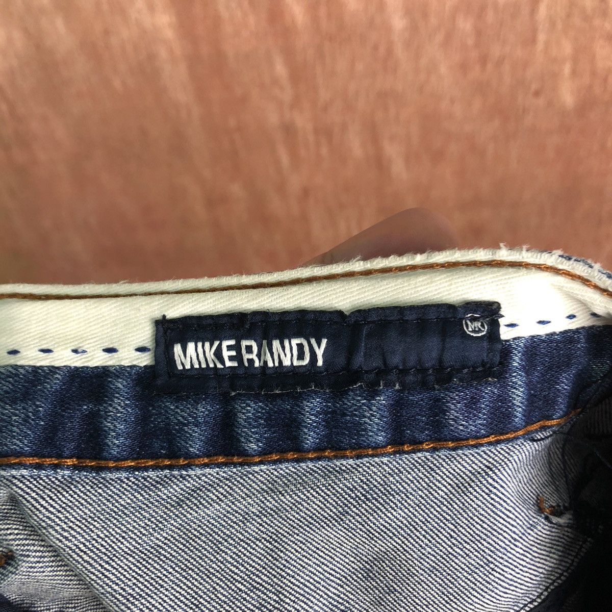 Japanese Brand Mike Randy Blue skinny Distressed Denim #6355 Size 29" - 14 Thumbnail