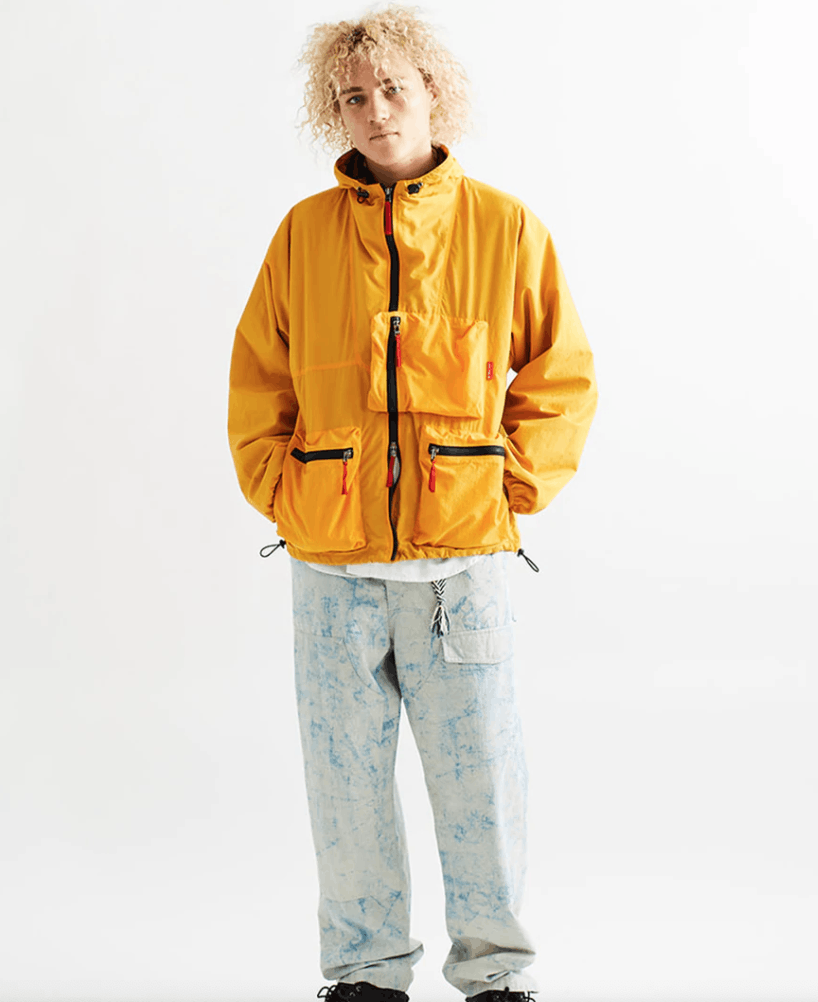 18 East 18 East Helly Hooded Shell Jacket - Mango Nylon Taslan Size US XL / EU 56 / 4 - 2 Thumbnail