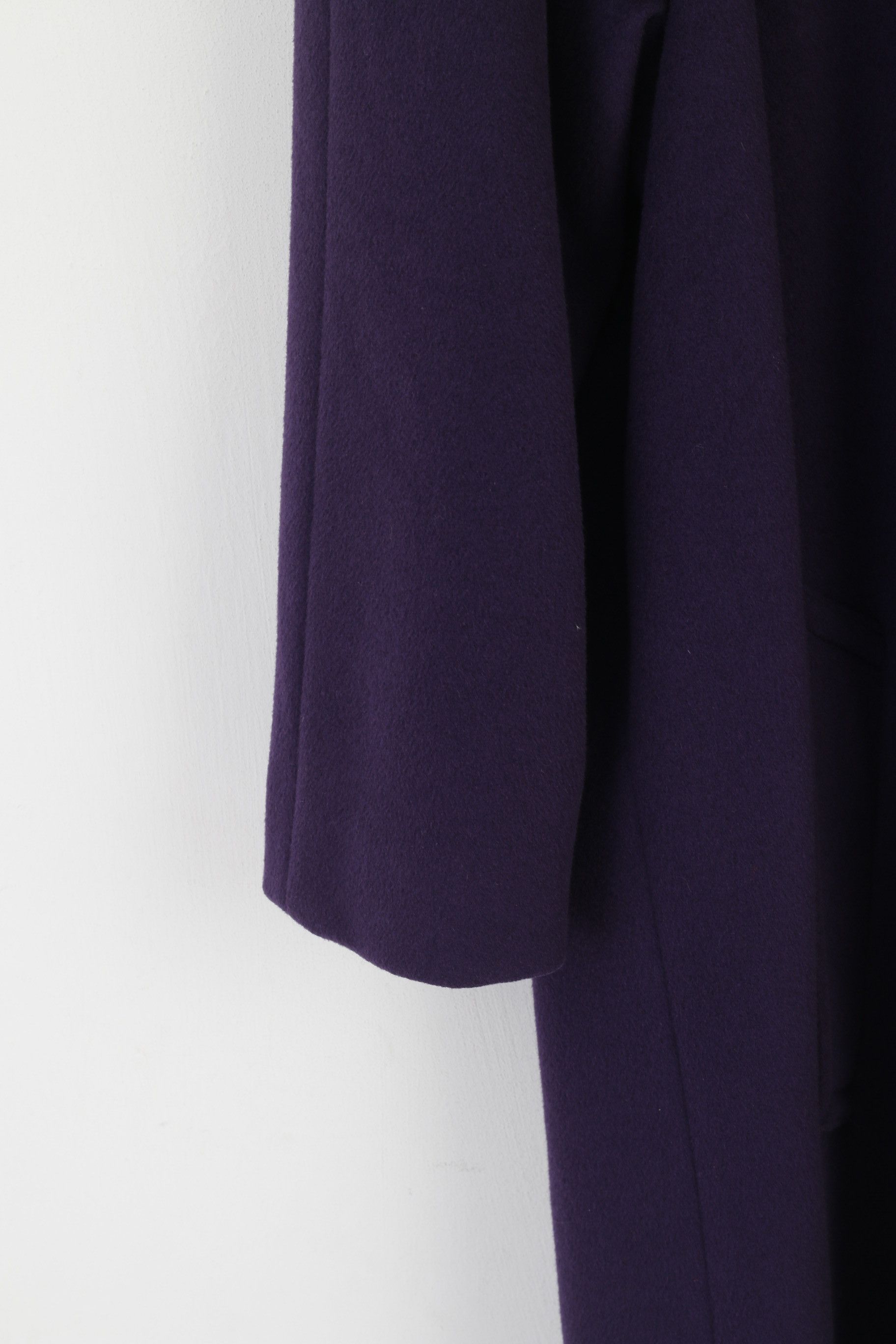 Vintage Pierrette B Women S 8 12 Coat Purple Wool Cashmere 3740 Size S / US 4 / IT 40 - 3 Thumbnail