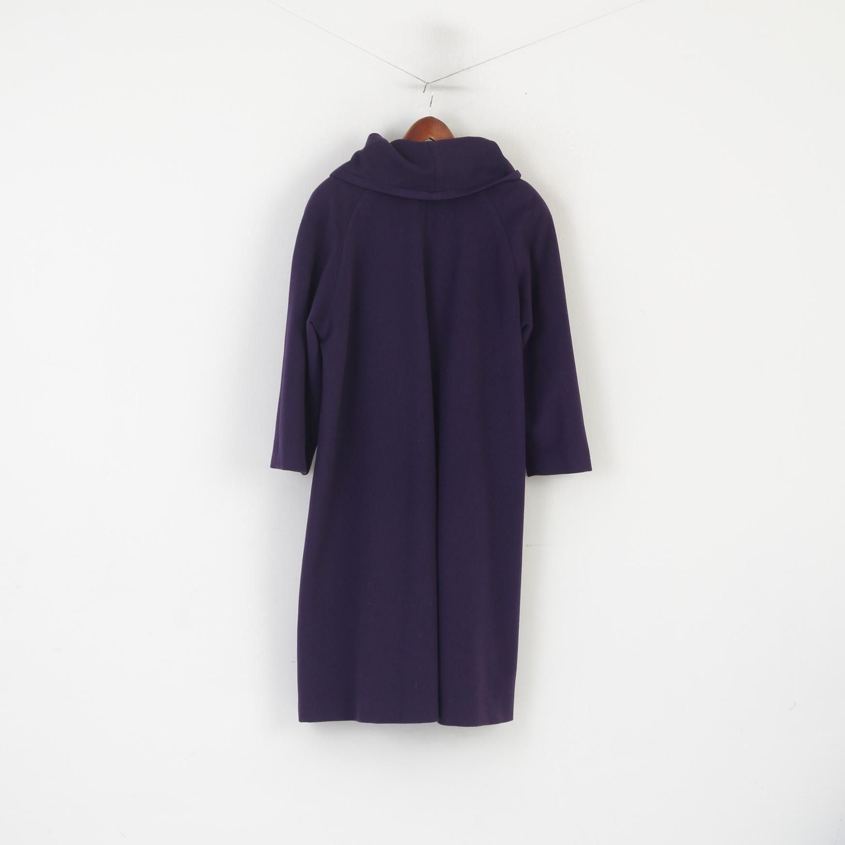 Vintage Pierrette B Women S 8 12 Coat Purple Wool Cashmere 3740 Size S / US 4 / IT 40 - 8 Thumbnail