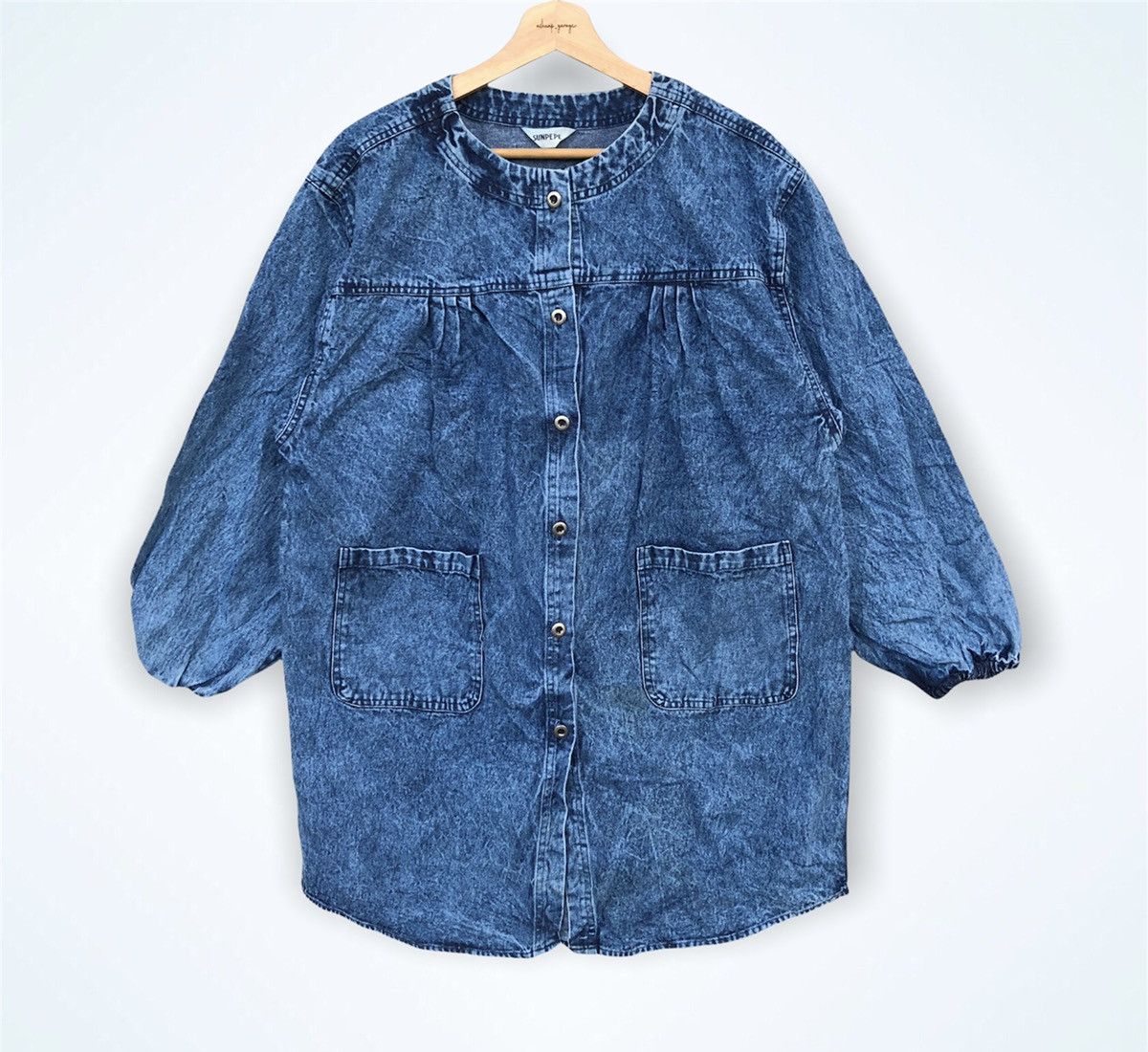 Japanese Brand × Vintage Vintage Japanese Brand Denim Long Jacket Size US M / EU 48-50 / 2 - 1 Thumbnail