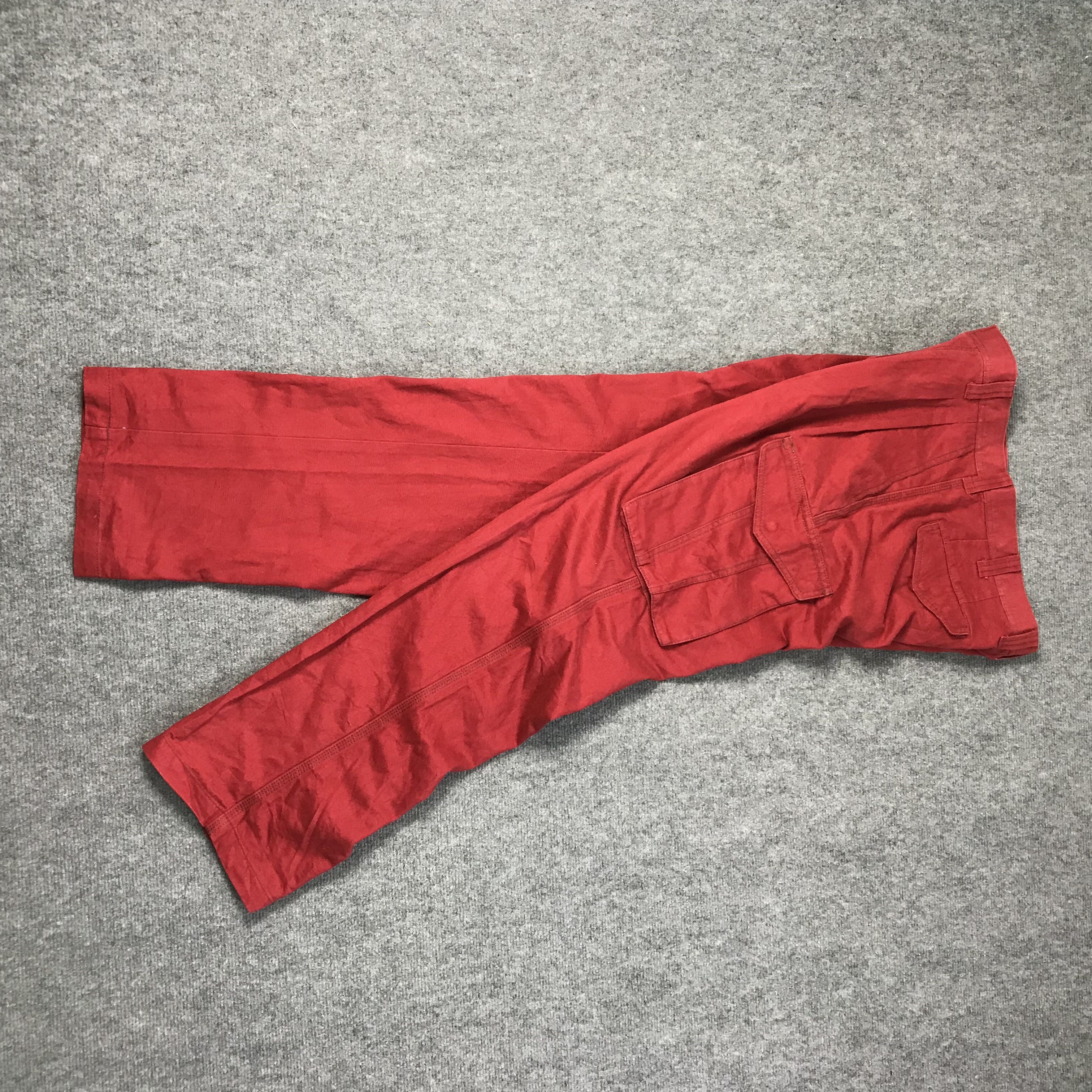 image of Archival Clothing Street Fashion Hop Scot Baggie Cargopants in Red, Men's (Size 32)