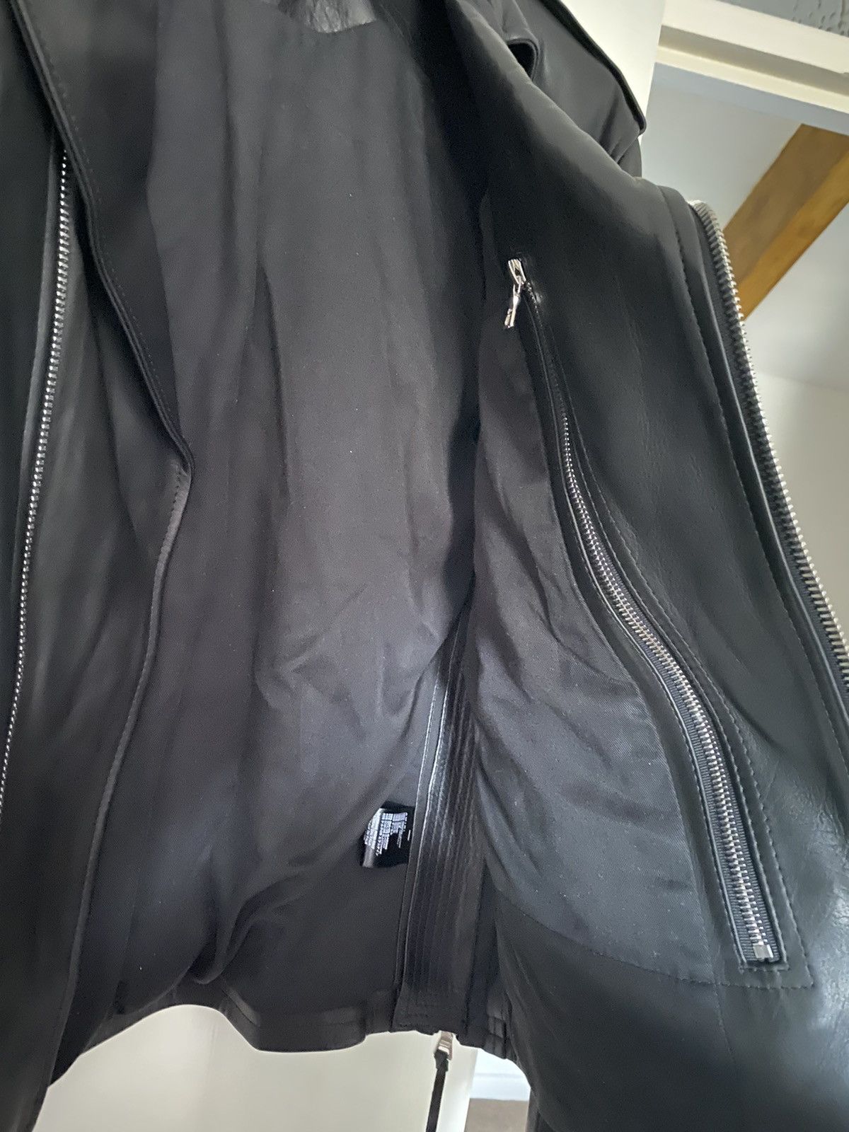 Amiri Mike Amiri Black Leather Biker Jacket | Size 48/Medium | Size US M / EU 48-50 / 2 - 5 Thumbnail