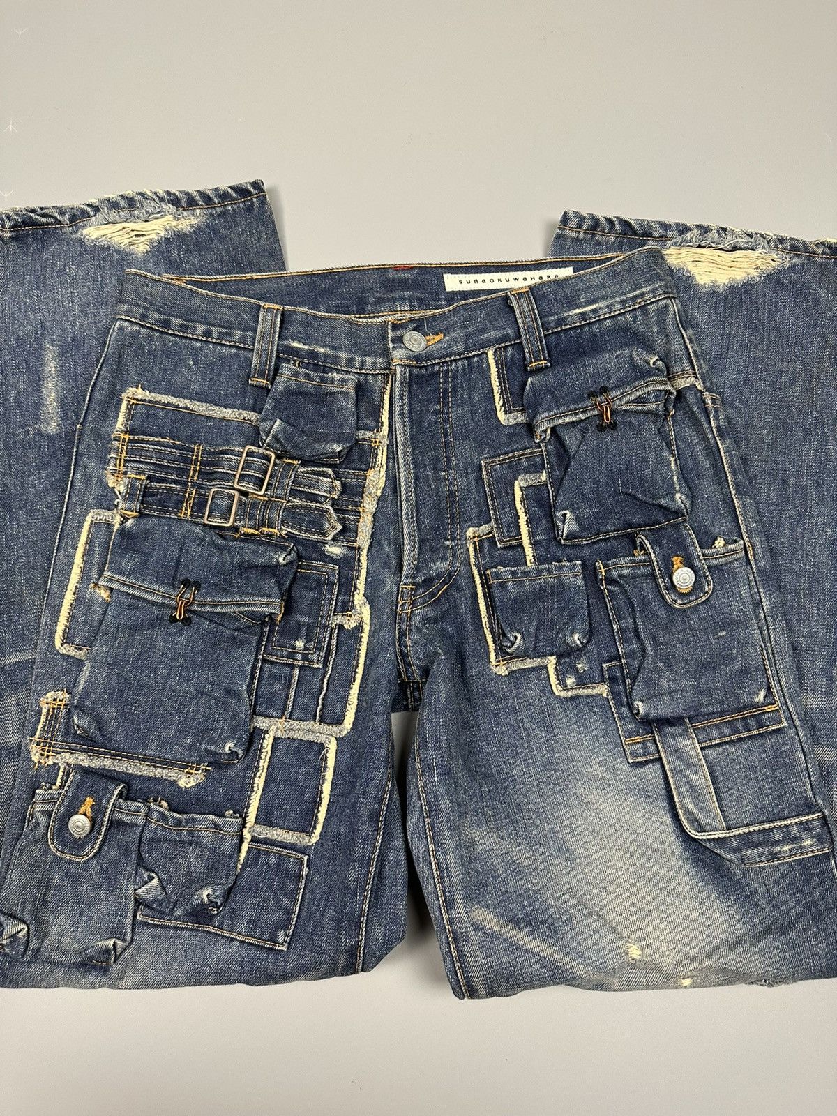 Issey Miyake 🔥RARE🔥 SUNAO KUWAHARA MULTI POCKET BY ISSEY MIYAKE Size US 30 / EU 46 - 6 Thumbnail